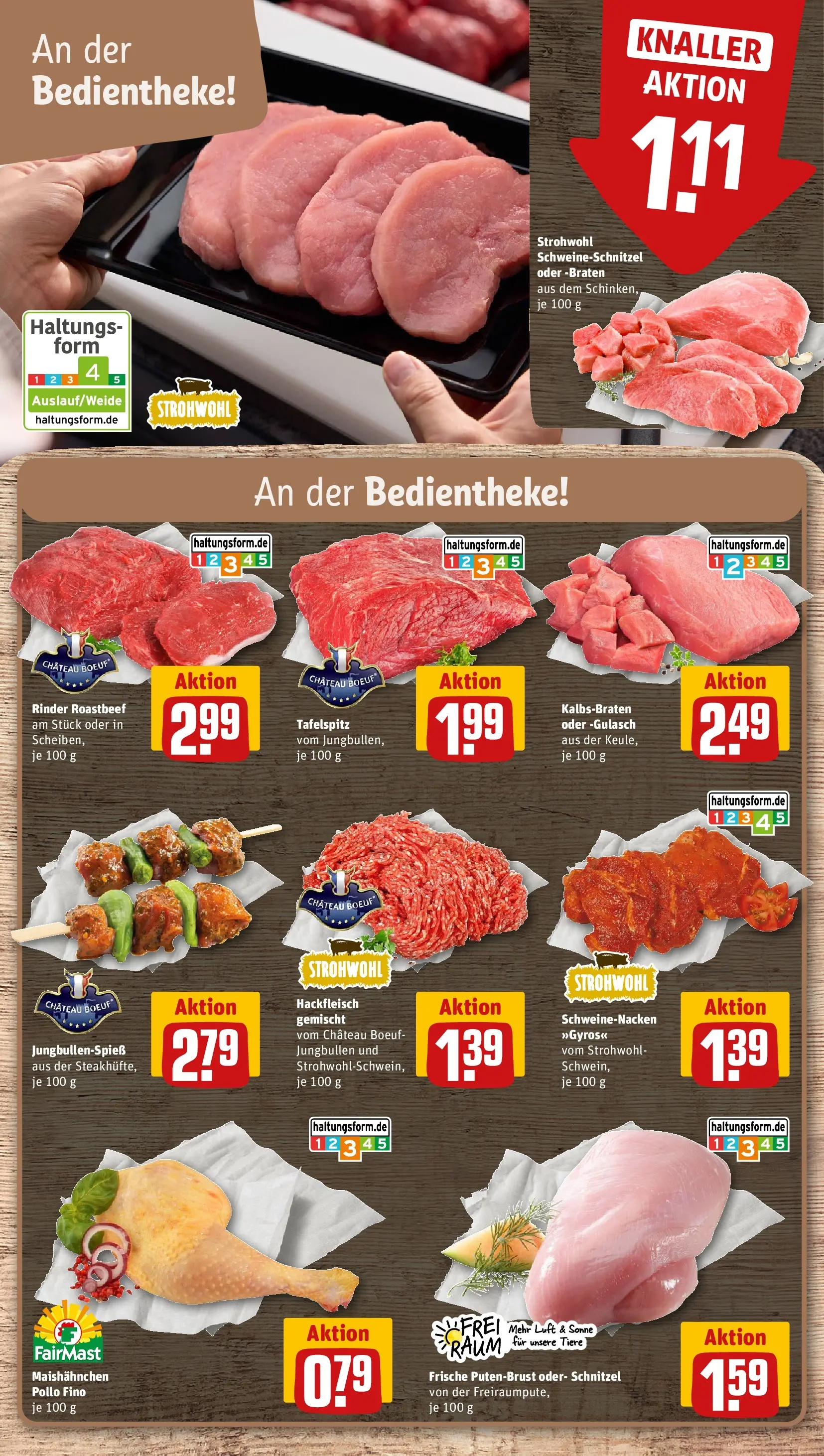 REWE Prospekt ab 27.07.2026 zum Blättern » Angebote | Seite: 8 | Produkte: Tafelspitz, Schweinenacken, Roastbeef, Gulasch