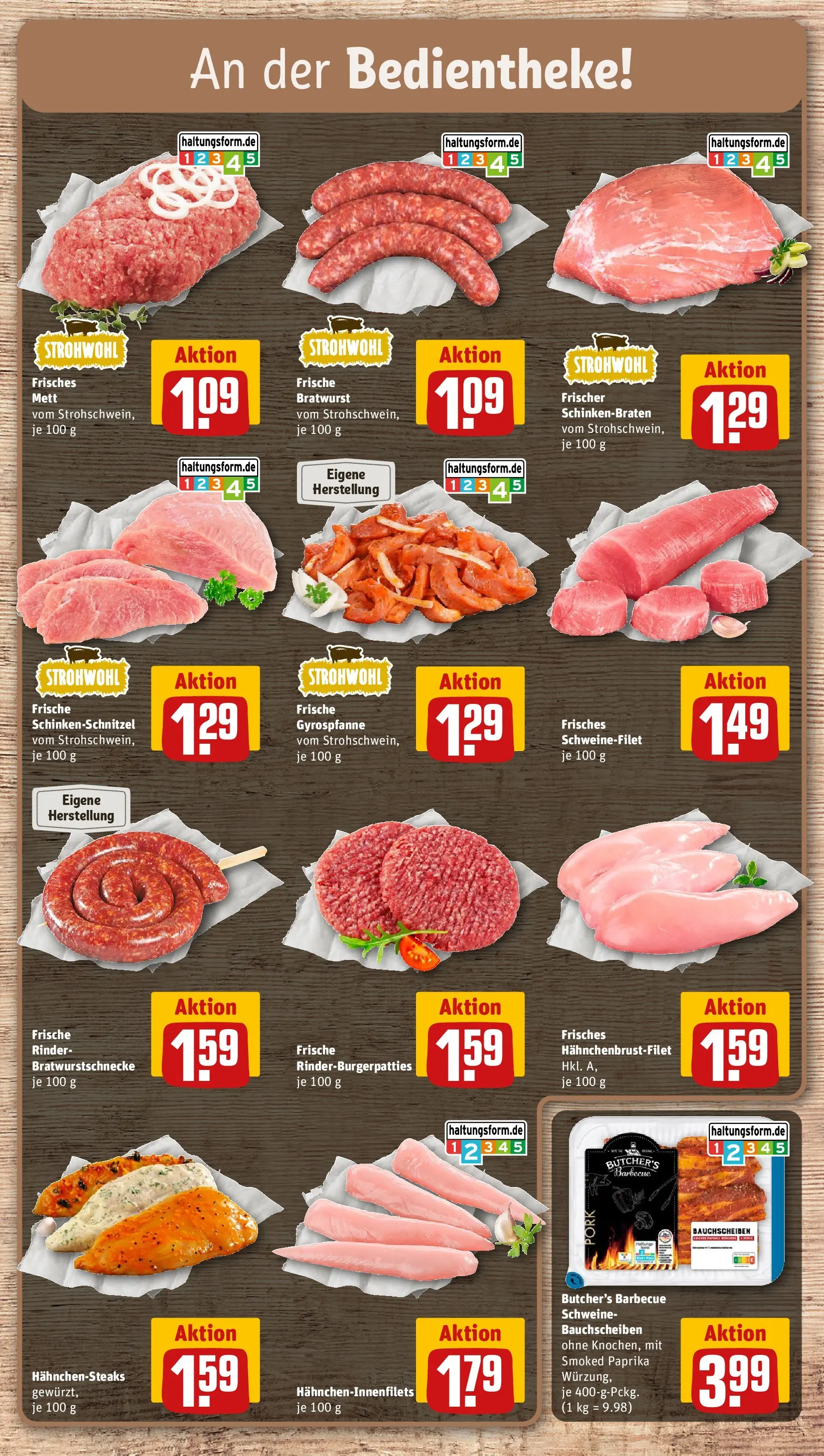 REWE Prospekt ab 27.07.2026 zum Blättern » Angebote | Seite: 8 | Produkte: Bratwurst, Schweinefilet, Paprika