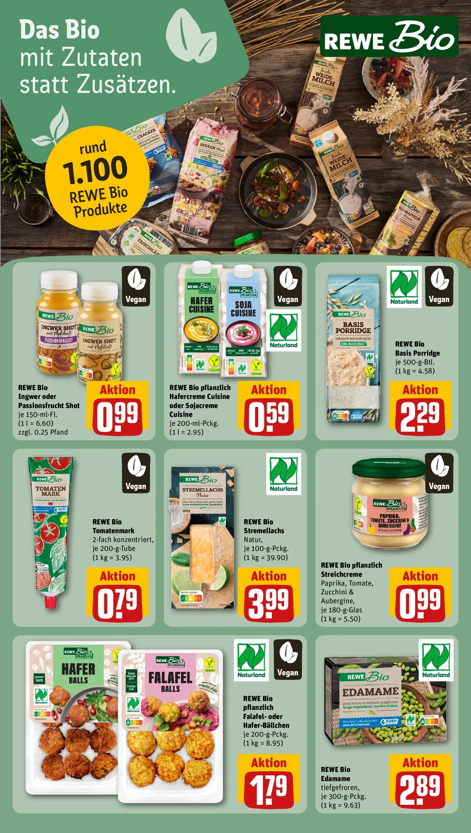 REWE Prospekt ab 27.07.2026 zum Blättern » Angebote | Seite: 9 | Produkte: Milch, Tomaten, Apfelsaft, Zucchini