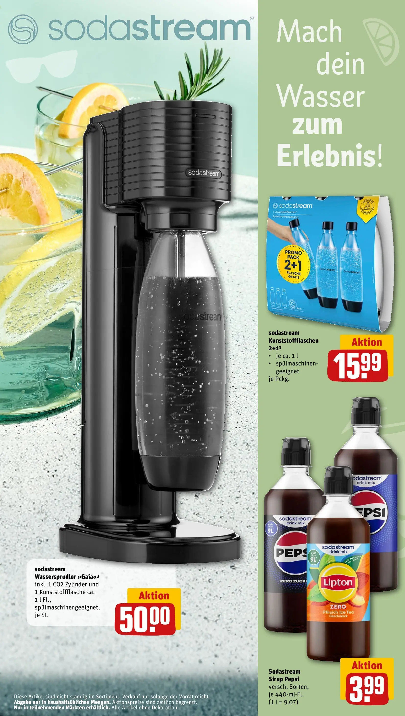 REWE Prospekt ab 27.07.2026 zum Blättern » Angebote | Seite: 12 | Produkte: Sirup, Wasser, Pfirsich, Sodastream
