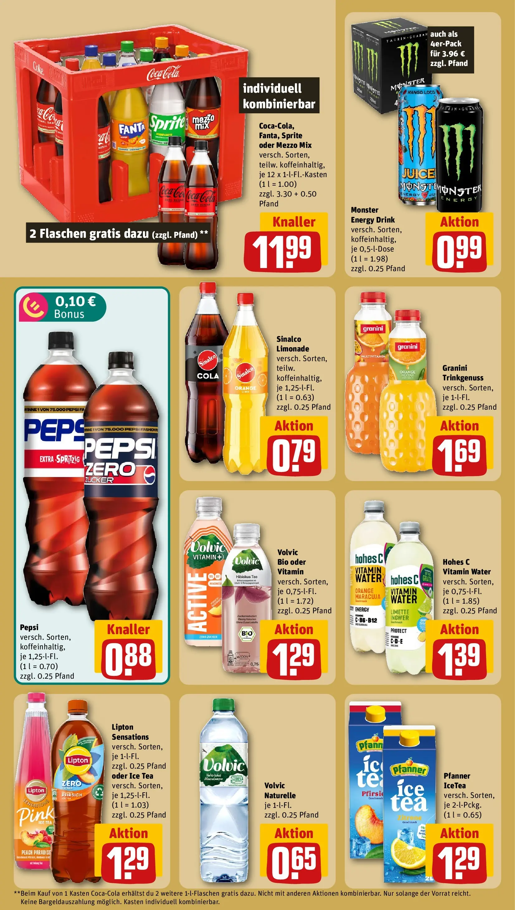 REWE Prospekt ab 27.07.2026 zum Blättern » Angebote | Seite: 14 | Produkte: Energy, Grat, Pfirsich, Limette