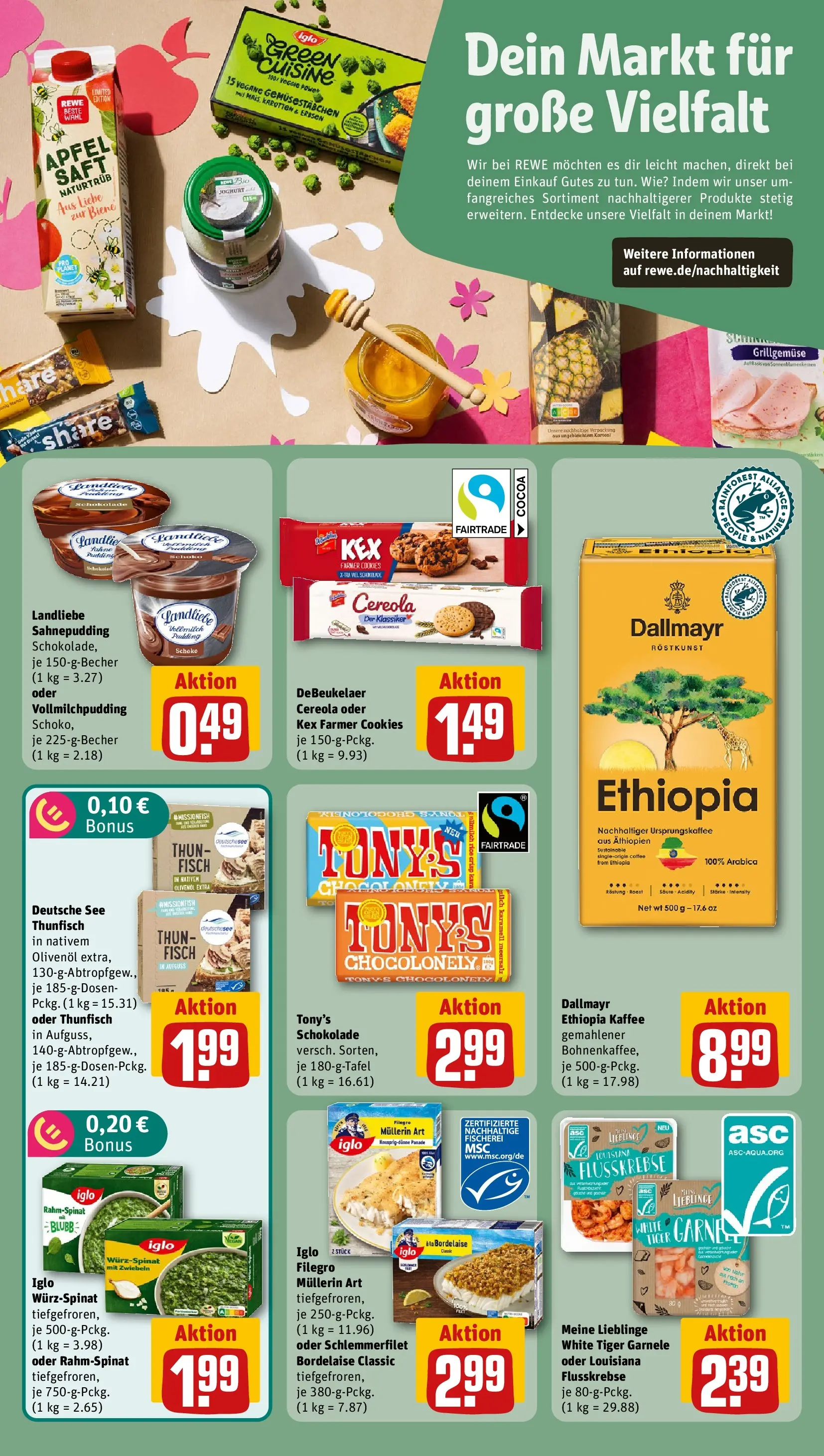 REWE Prospekt ab 27.07.2026 zum Blättern » Angebote | Seite: 16 | Produkte: Milch, Schokolade, Dallmayr, Zwiebeln