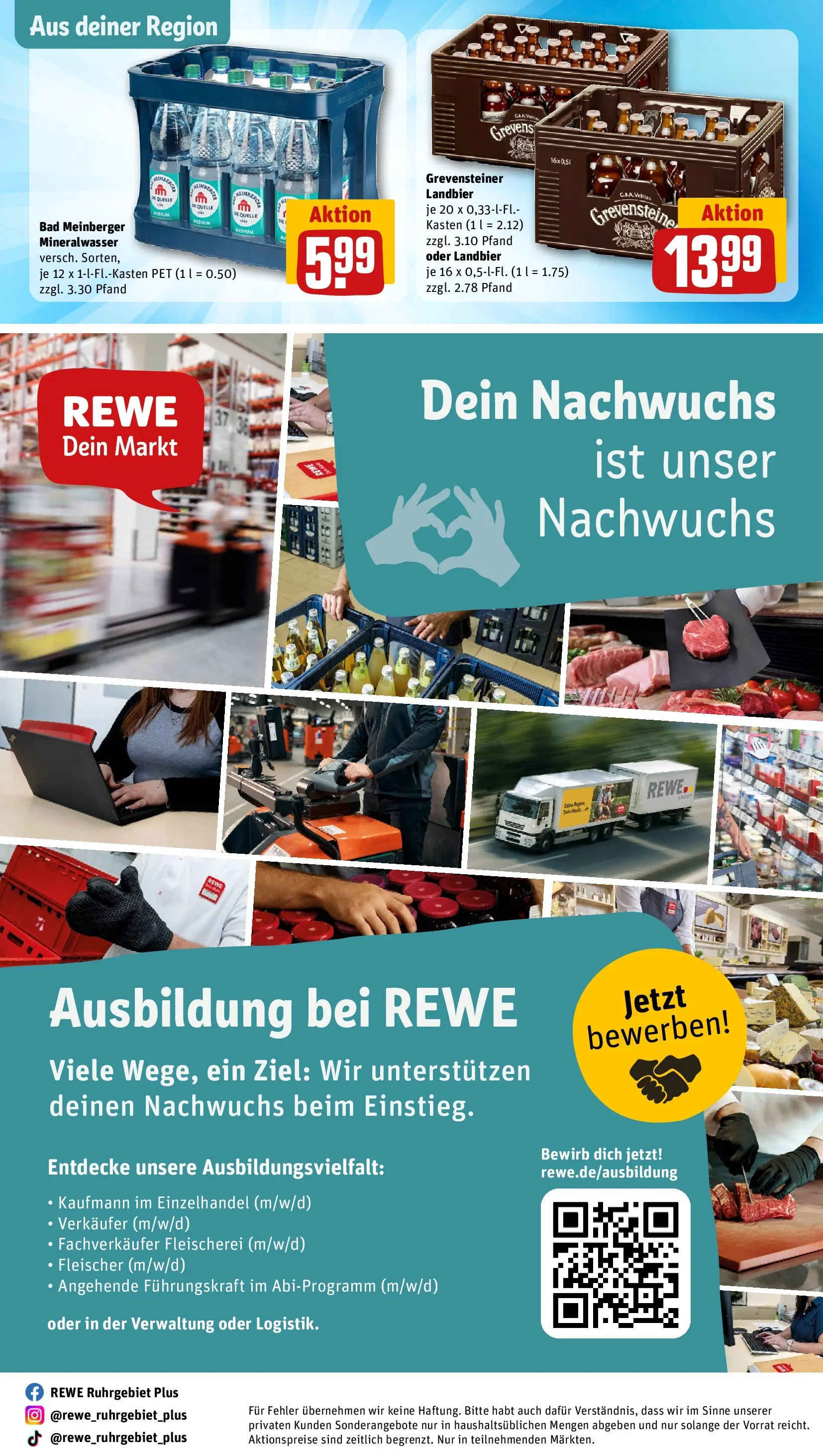 REWE Prospekt ab 27.07.2026 zum Blättern » Angebote | Seite: 32 | Produkte: Bad, Mineralwasser