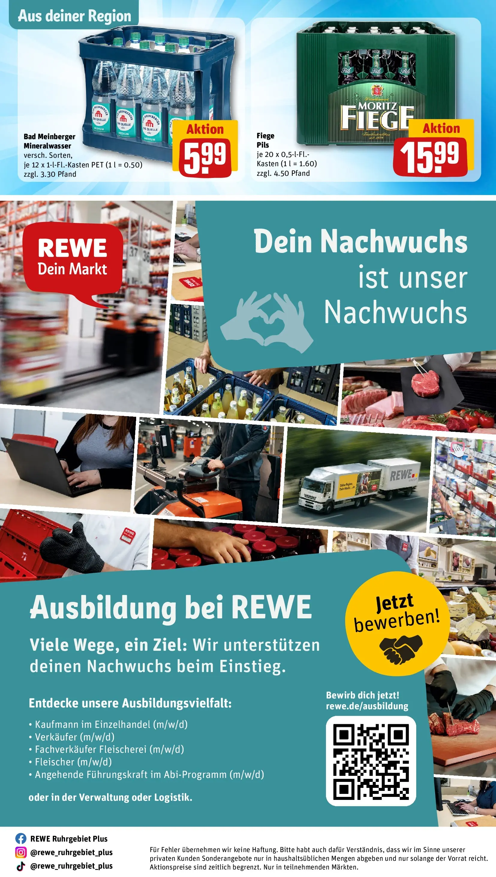 REWE Prospekt ab 27.07.2026 zum Blättern » Angebote | Seite: 30 | Produkte: Bad, Pils, Mineralwasser