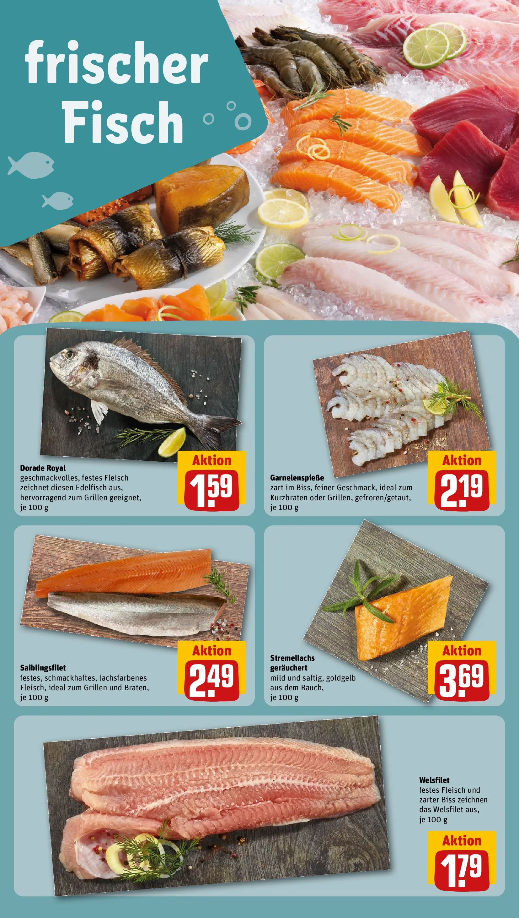 REWE Prospekt ab 27.07.2026 zum Blättern » Angebote | Seite: 27 | Produkte: Dorade, Fisch, Fleisch