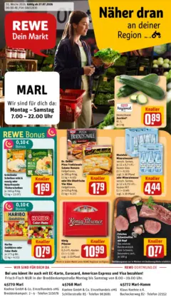 Rewe Prospekt Marl ab 27.07.2026 gültig