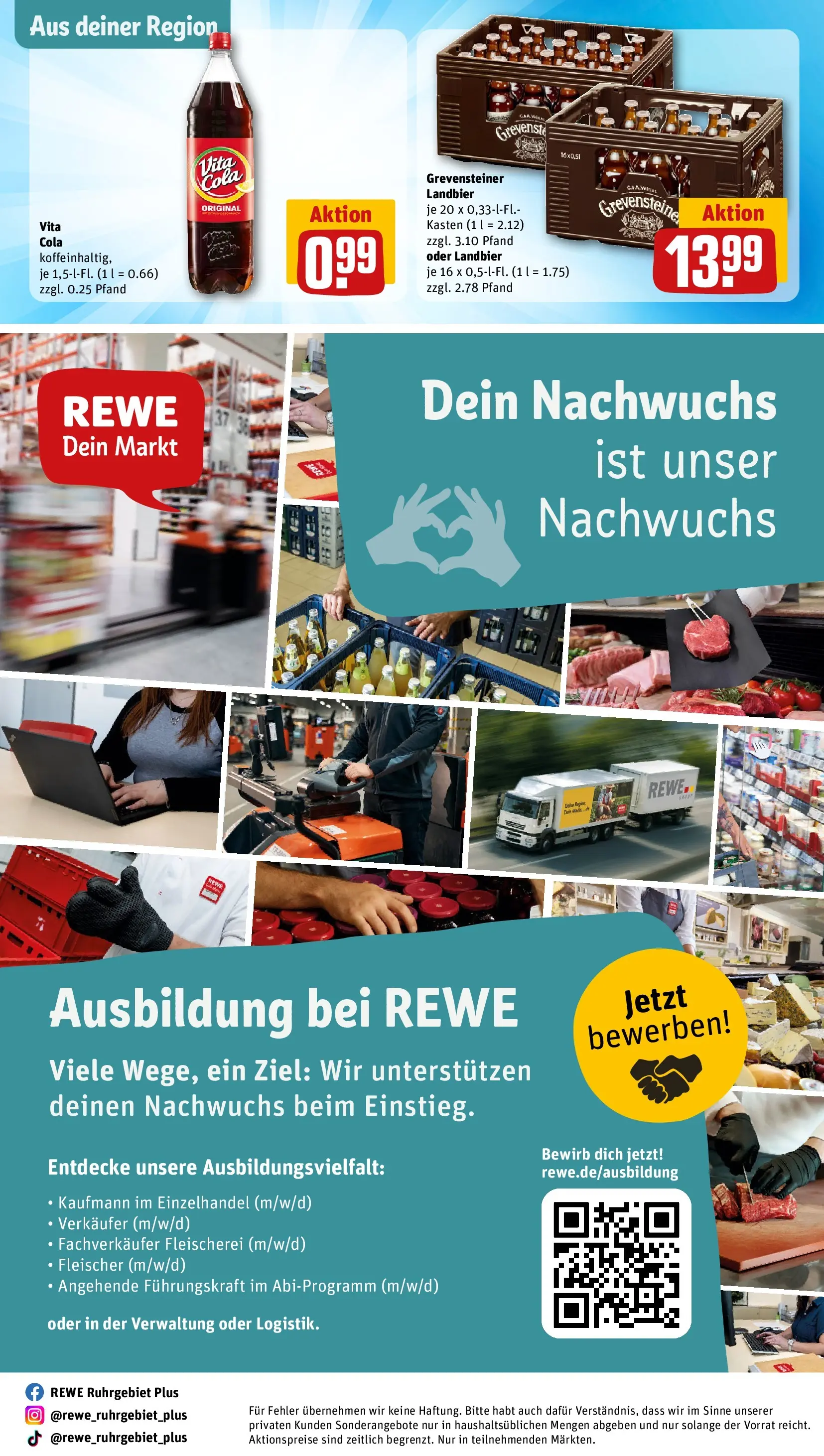 REWE Prospekt ab 27.07.2026 zum Blättern » Angebote | Seite: 32 | Produkte: Cola, Veltins