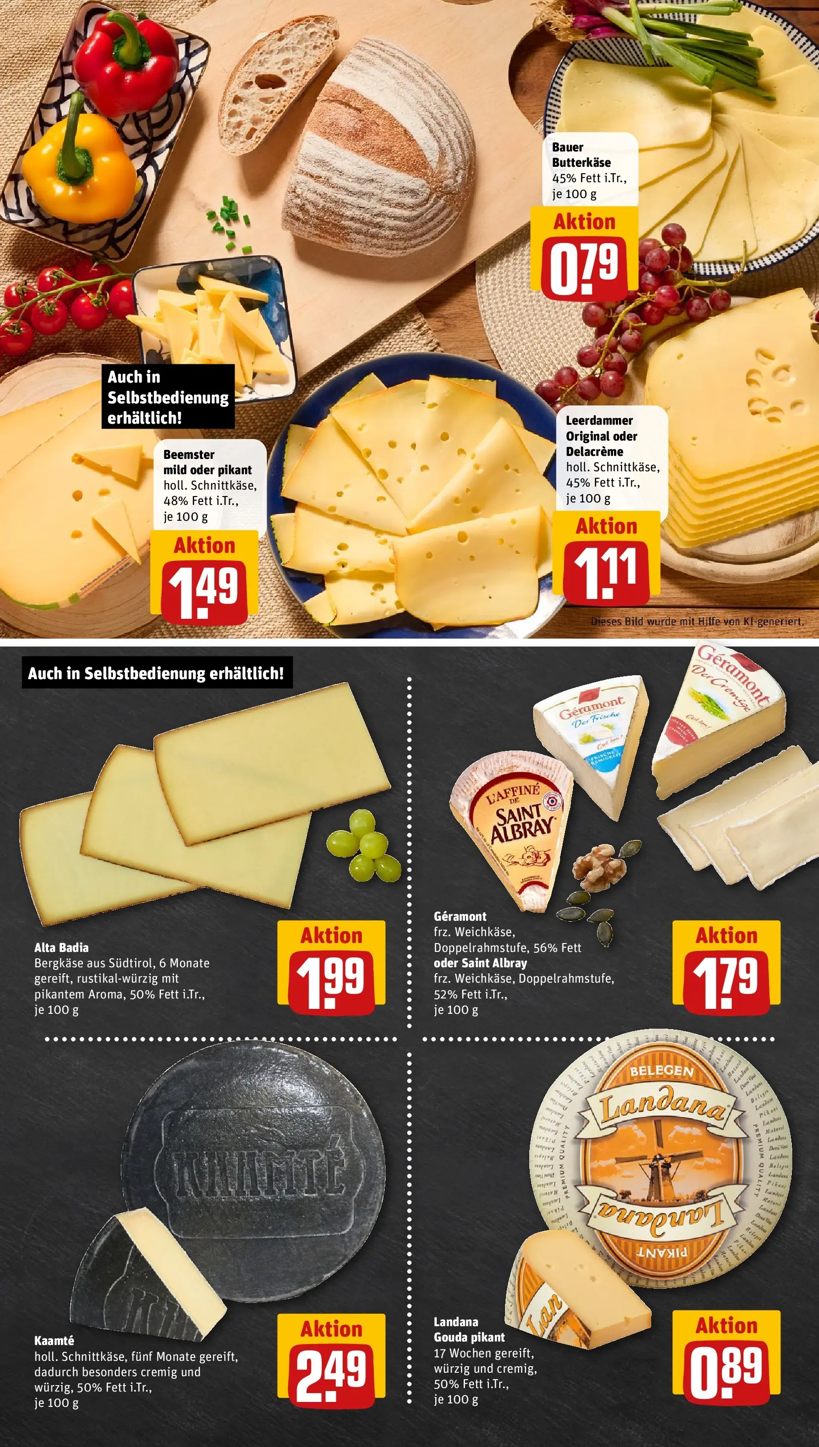 REWE Prospekt ab 27.07.2026 zum Blättern » Angebote | Seite: 9 | Produkte: Geramont, Gouda, Leerdammer