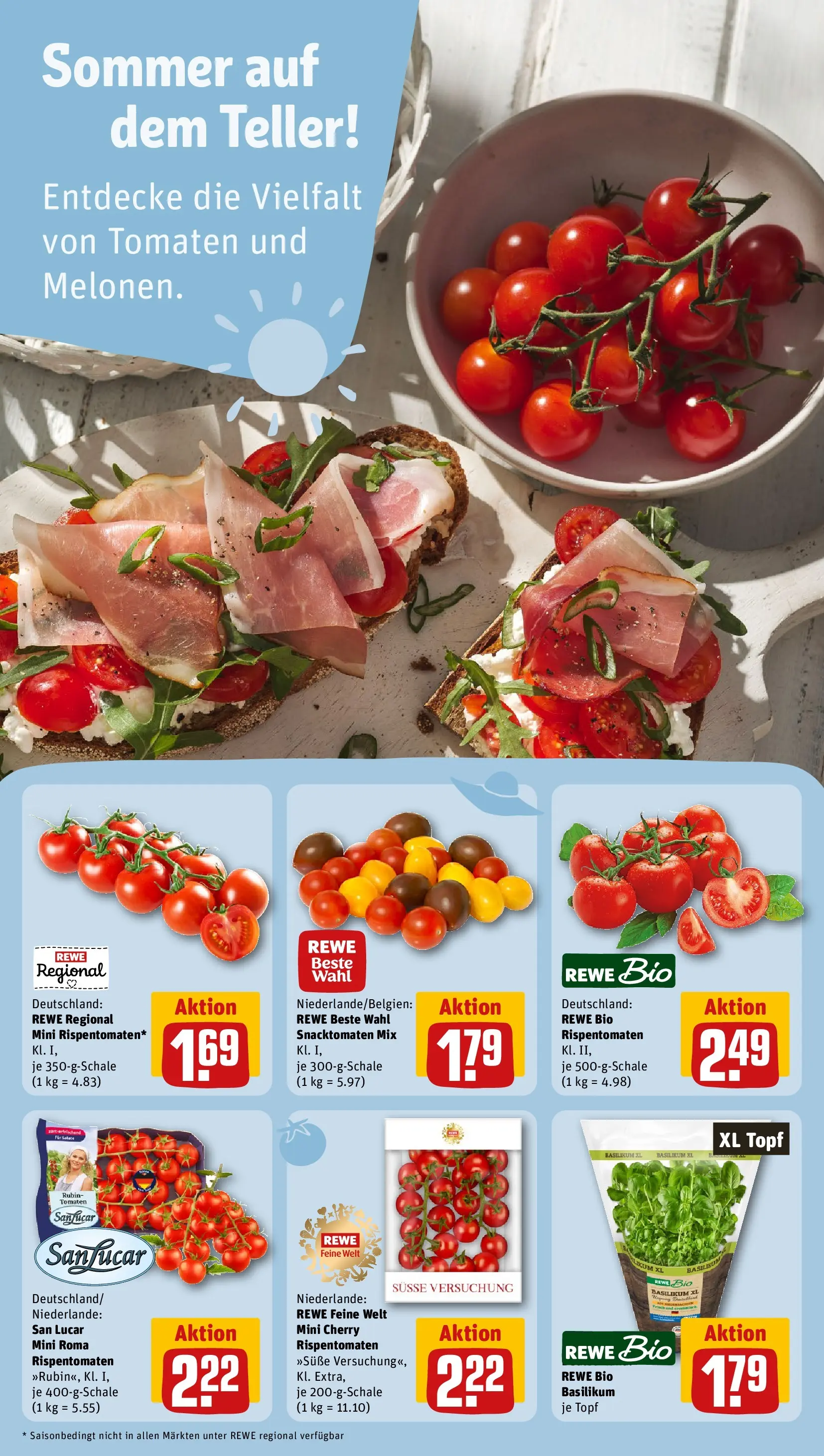 REWE Prospekt ab 27.07.2026 zum Blättern » Angebote | Seite: 6 | Produkte: Tomaten