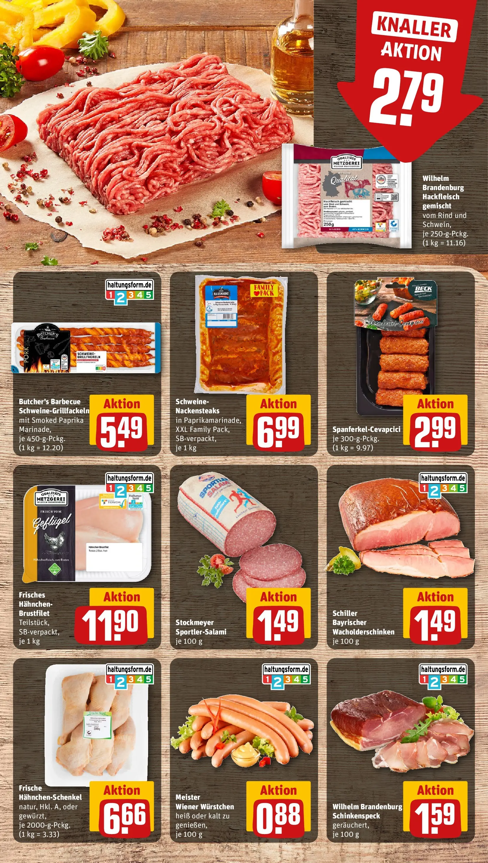 REWE Prospekt ab 27.07.2026 zum Blättern » Angebote | Seite: 8 | Produkte: Grill, Hahnchen, Paprika, Hackfleisch