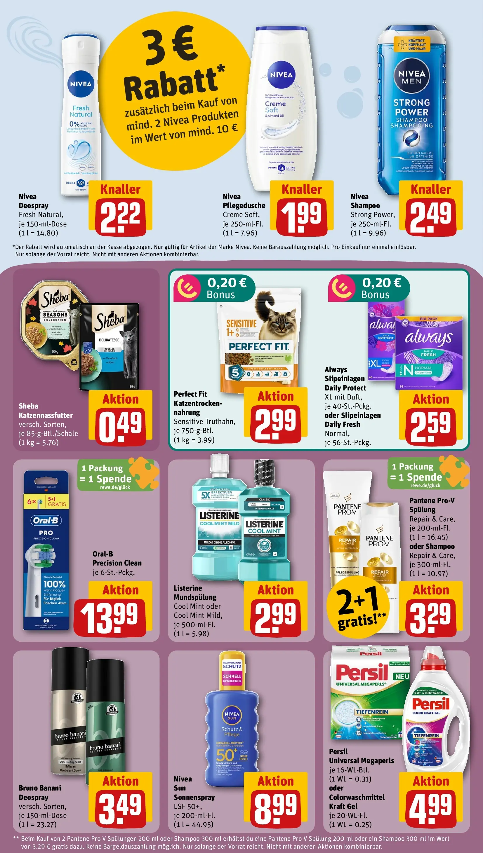 REWE Prospekt ab 27.07.2026 zum Blättern » Angebote | Seite: 14 | Produkte: Spülung, Deospray, Persil, Listerine