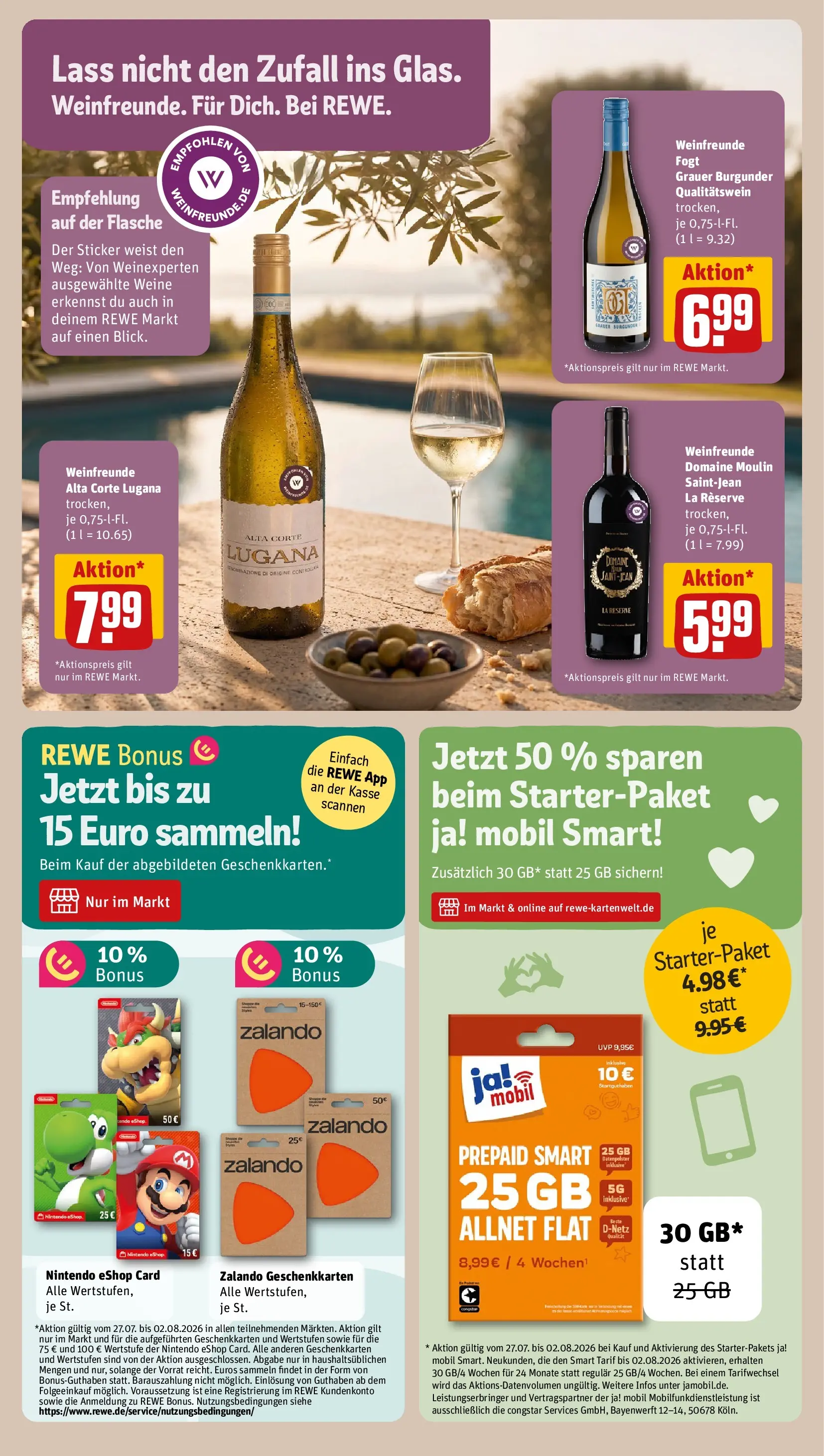 REWE Prospekt ab 27.07.2026 zum Blättern » Angebote | Seite: 15