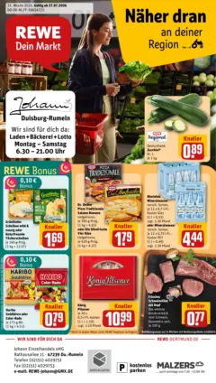 Rewe Prospekt Duisburg / Rumeln ab 27.07.2026 gültig