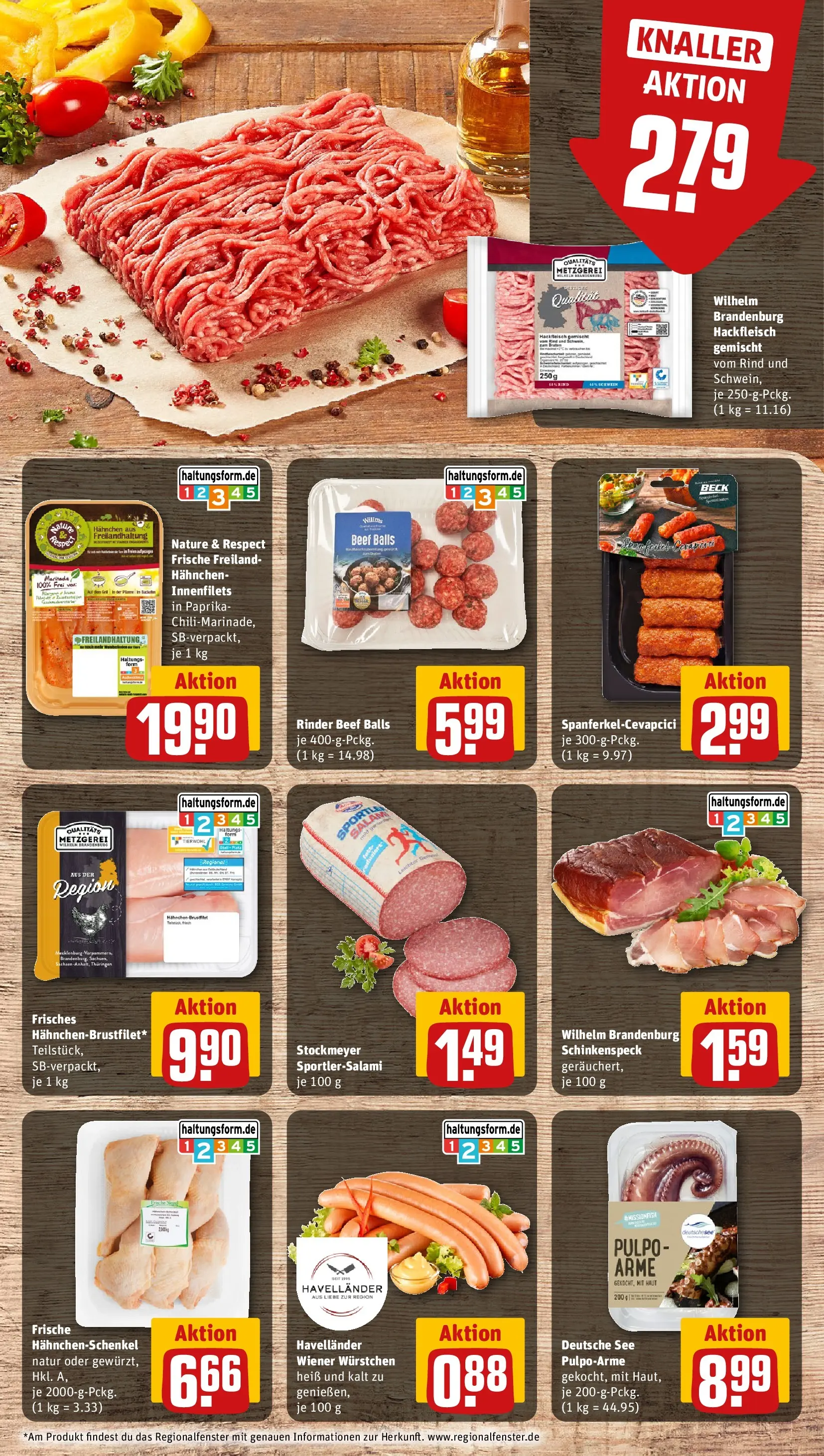 REWE Prospekt ab 27.07.2026 zum Blättern » Angebote | Seite: 6 | Produkte: Hahnchen, Hahnchenschenkel, Paprika, Hackfleisch
