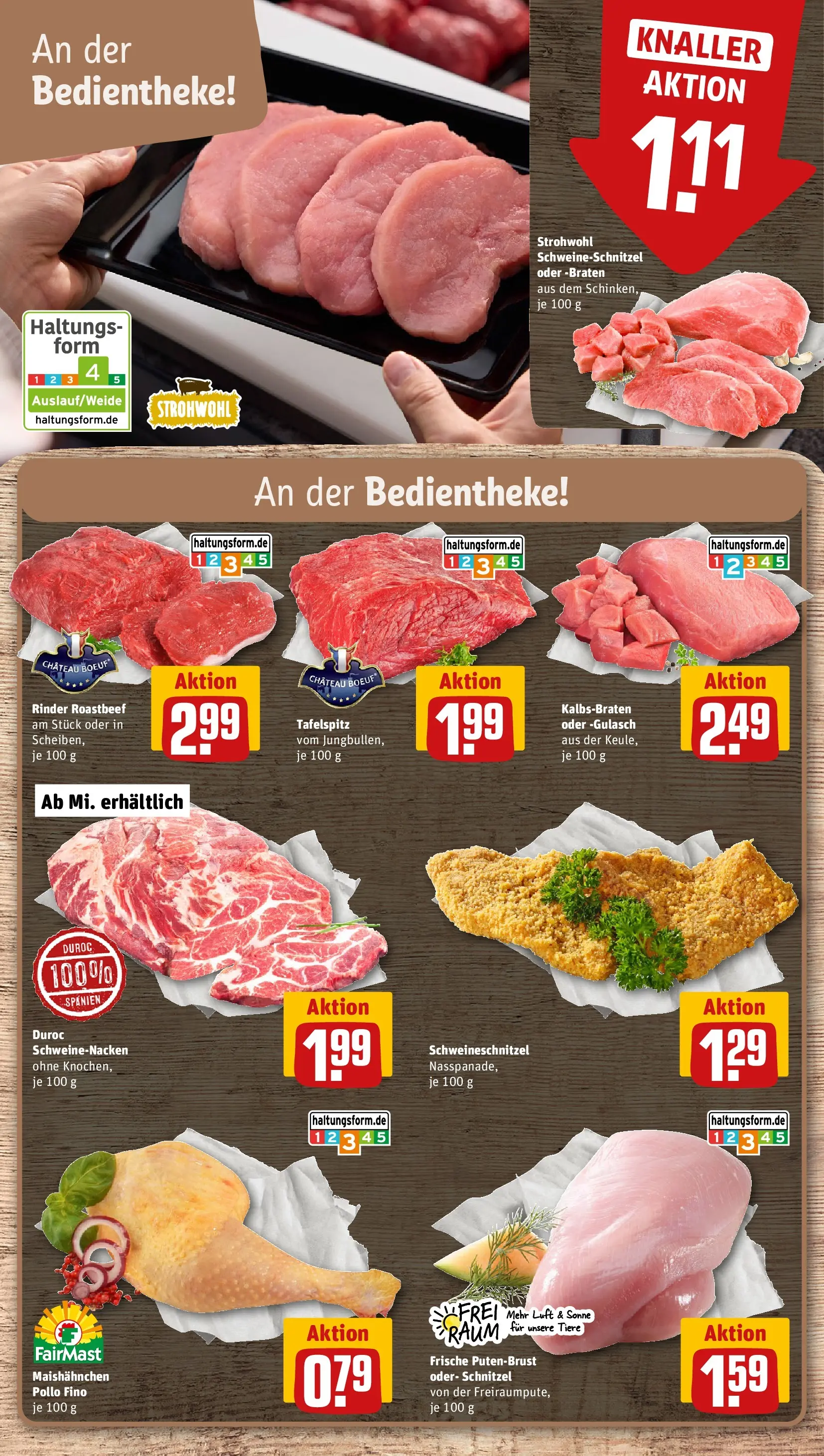 REWE Prospekt ab 27.07.2026 zum Blättern » Angebote | Seite: 6 | Produkte: Tafelspitz, Schweinenacken, Schnitzel, Gulasch