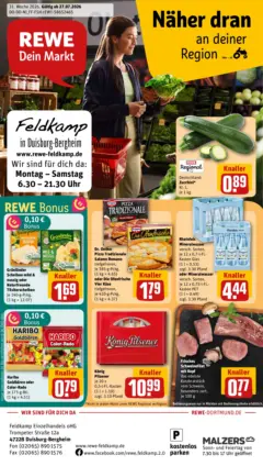 Rewe Prospekt Duisburg / Bergheim ab 27.07.2026 gültig