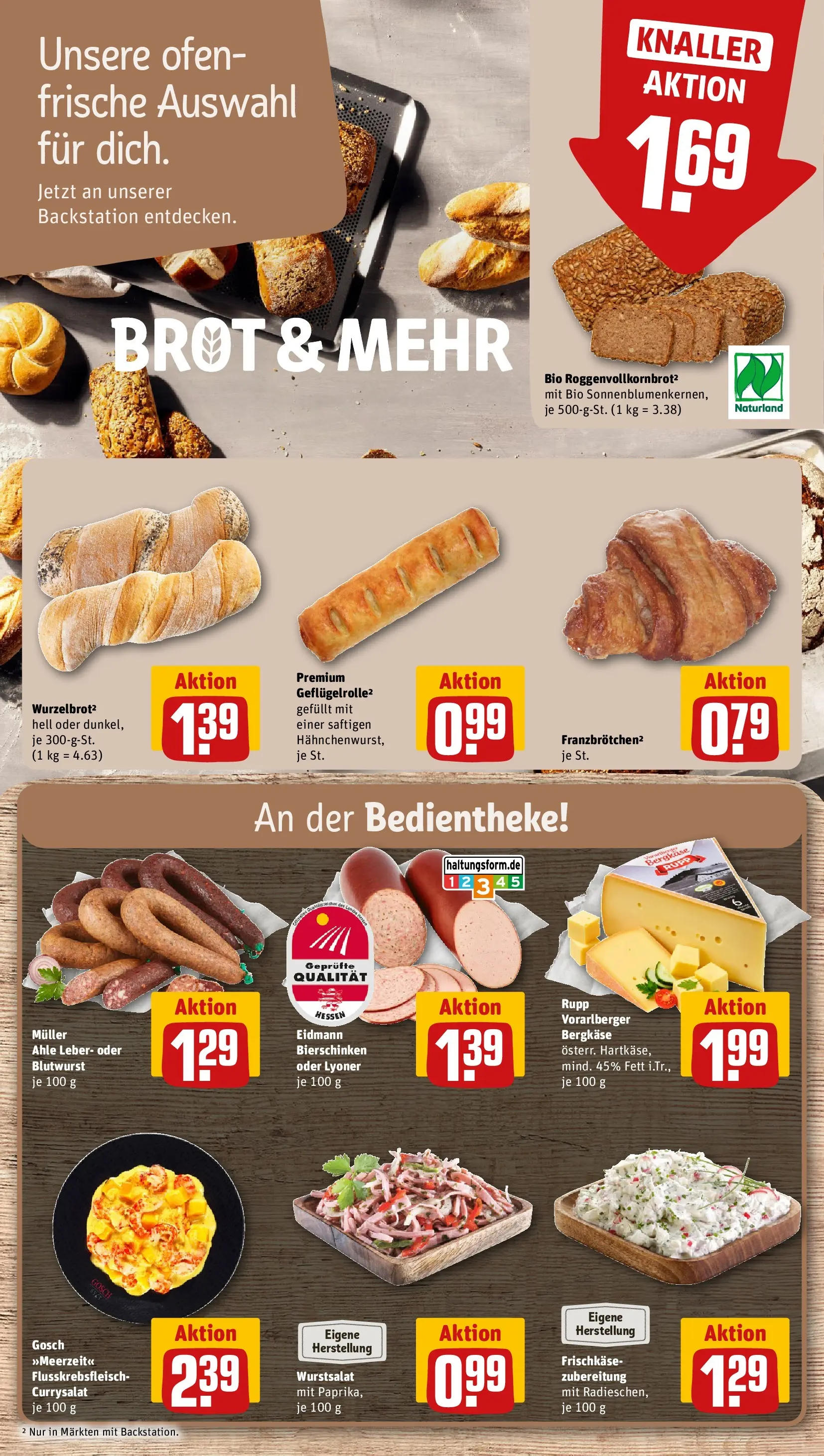 REWE Prospekt ab 27.07.2026 zum Blättern » Angebote | Seite: 8 | Produkte: Ofen, Brot, Frischkase