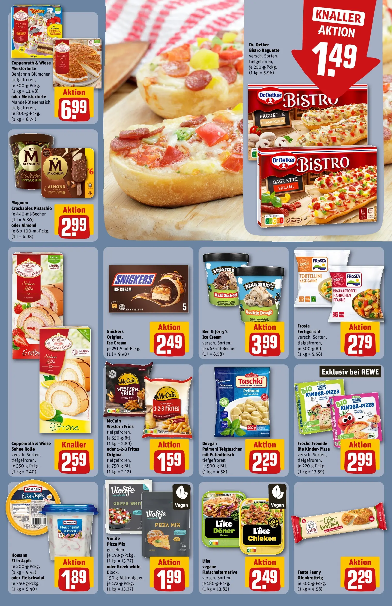 REWE Prospekt ab 27.07.2026 zum Blättern » Angebote | Seite: 15 | Produkte: Ofen, Hahnchen, McCain, Sahne