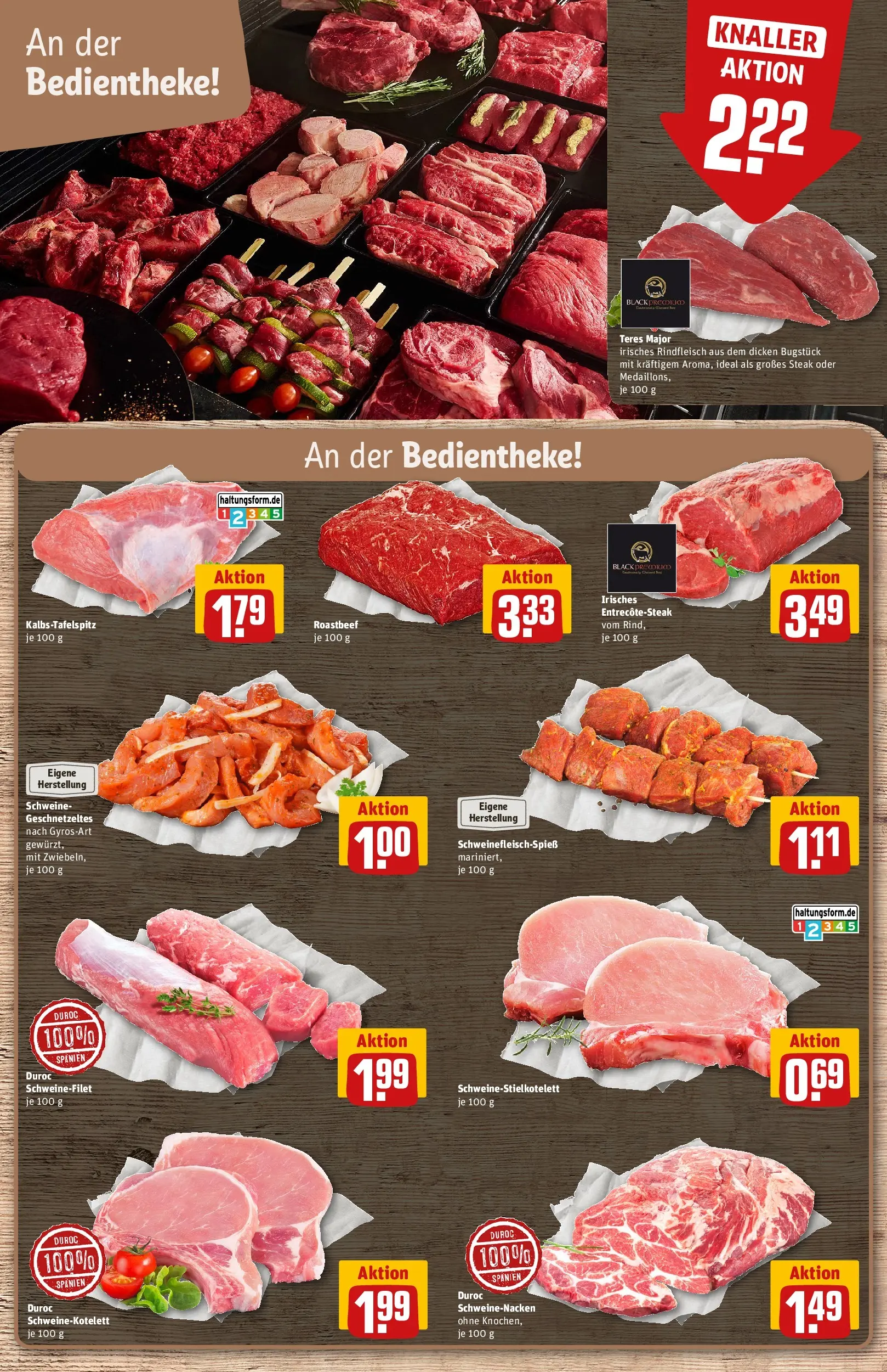 REWE Prospekt ab 27.07.2026 zum Blättern » Angebote | Seite: 8 | Produkte: Roastbeef, Schweinefilet, Rindfleisch, Steak