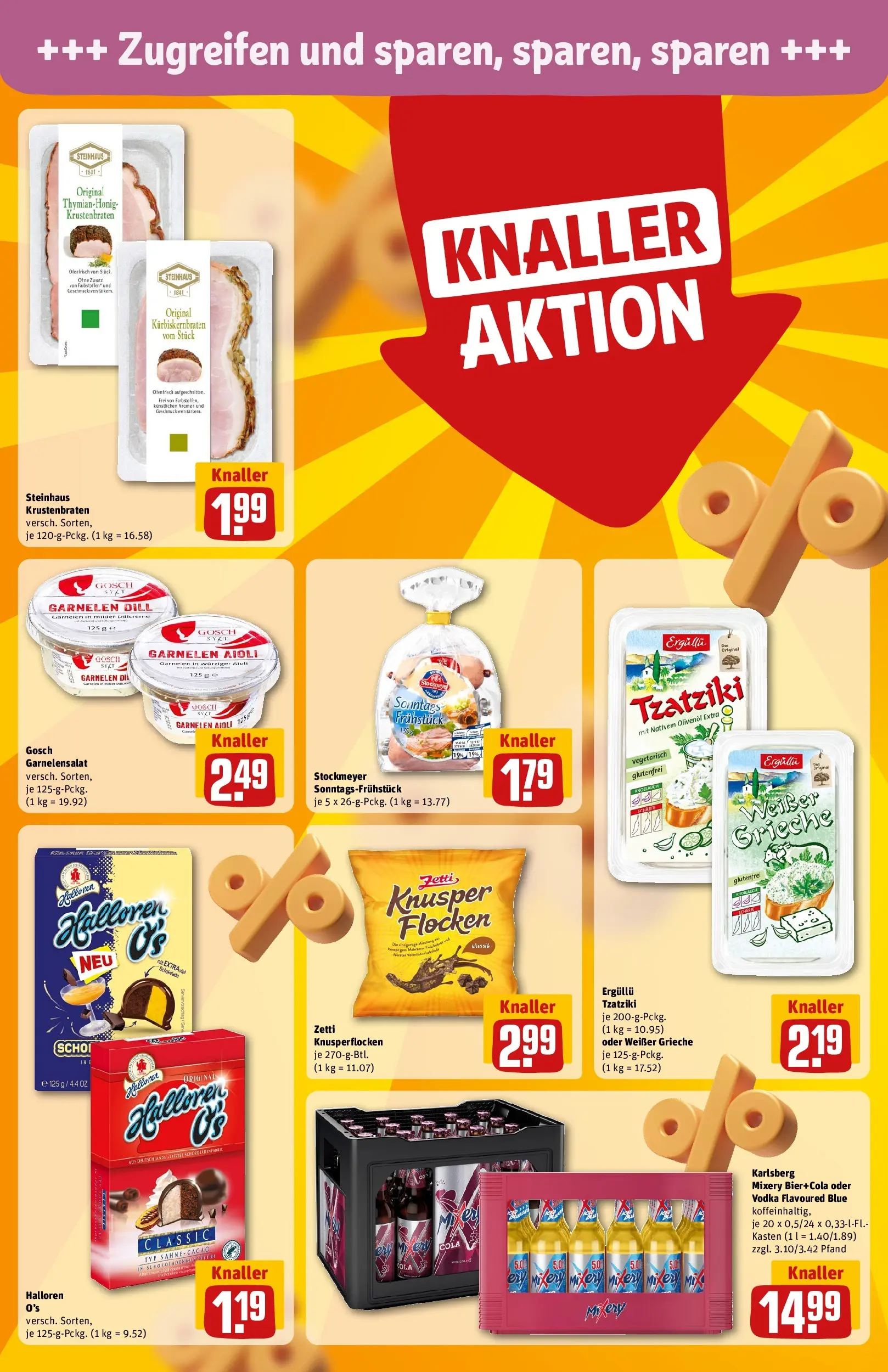 REWE Prospekt ab 27.07.2026 zum Blättern » Angebote | Seite: 16 | Produkte: Cola, Krustenbraten, Sahne, Flocken