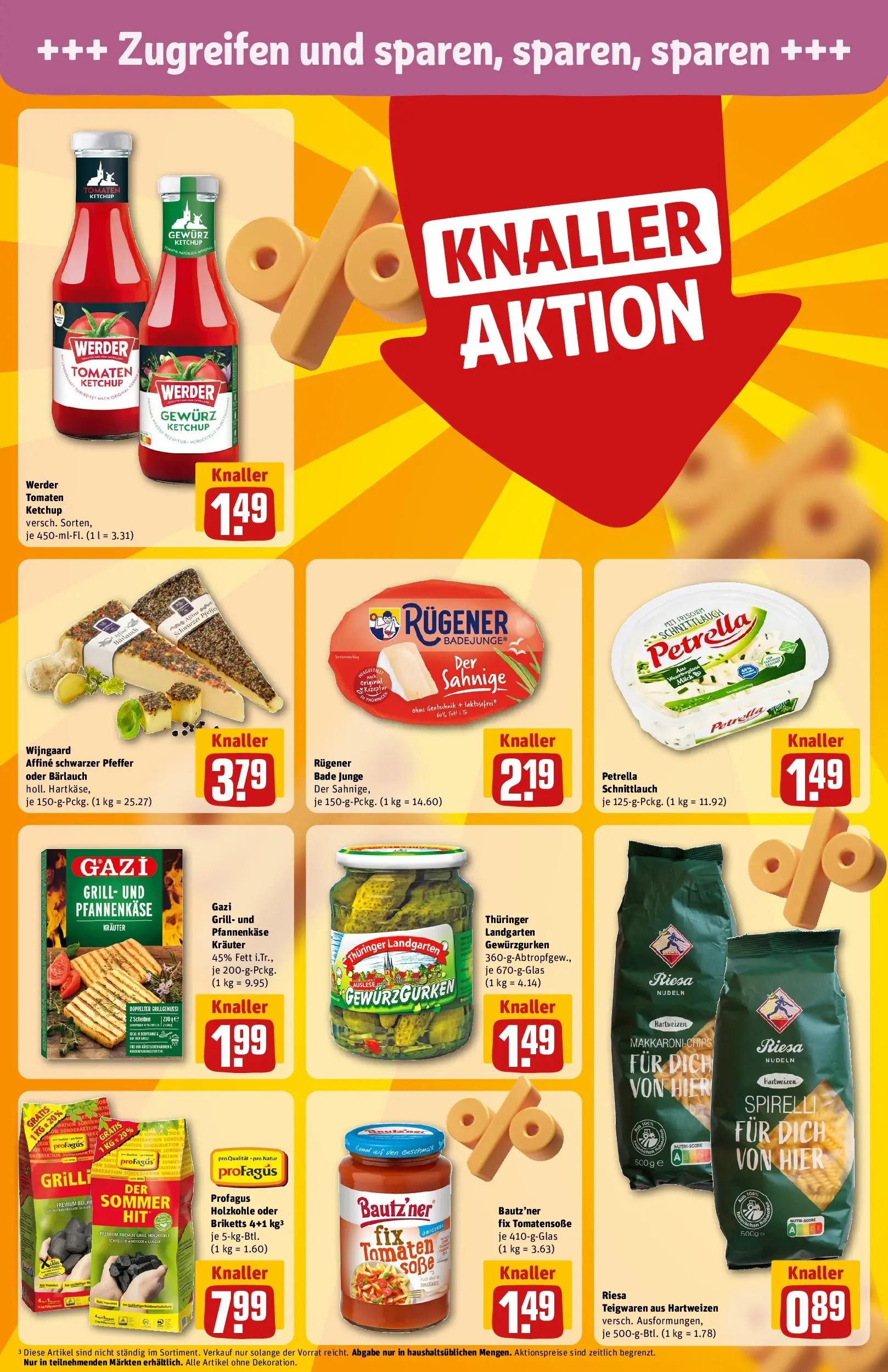 REWE Prospekt ab 27.07.2026 zum Blättern » Angebote | Seite: 18 | Produkte: Milch, Pfeffer, Nudeln, Ketchup