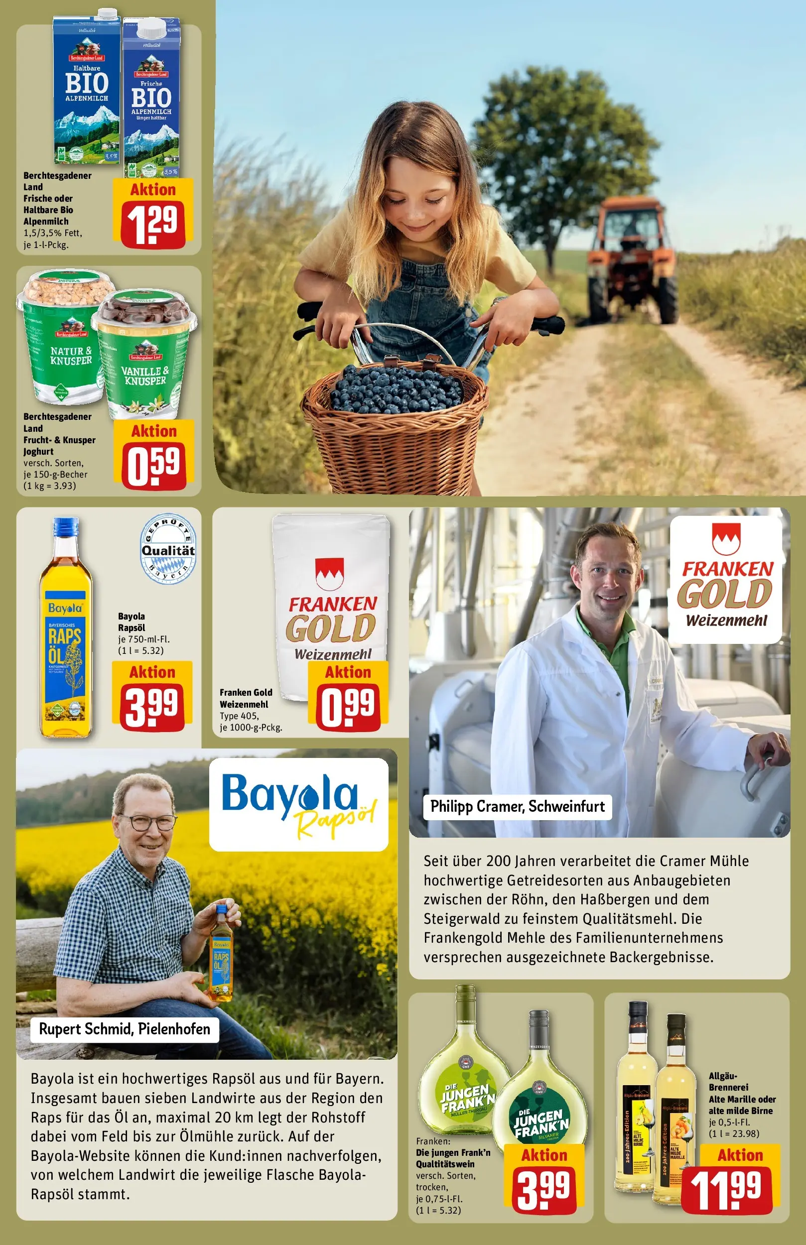 REWE Prospekt ab 27.07.2026 zum Blättern » Angebote | Seite: 25 | Produkte: Öl, Rapsöl, Birne, Wein