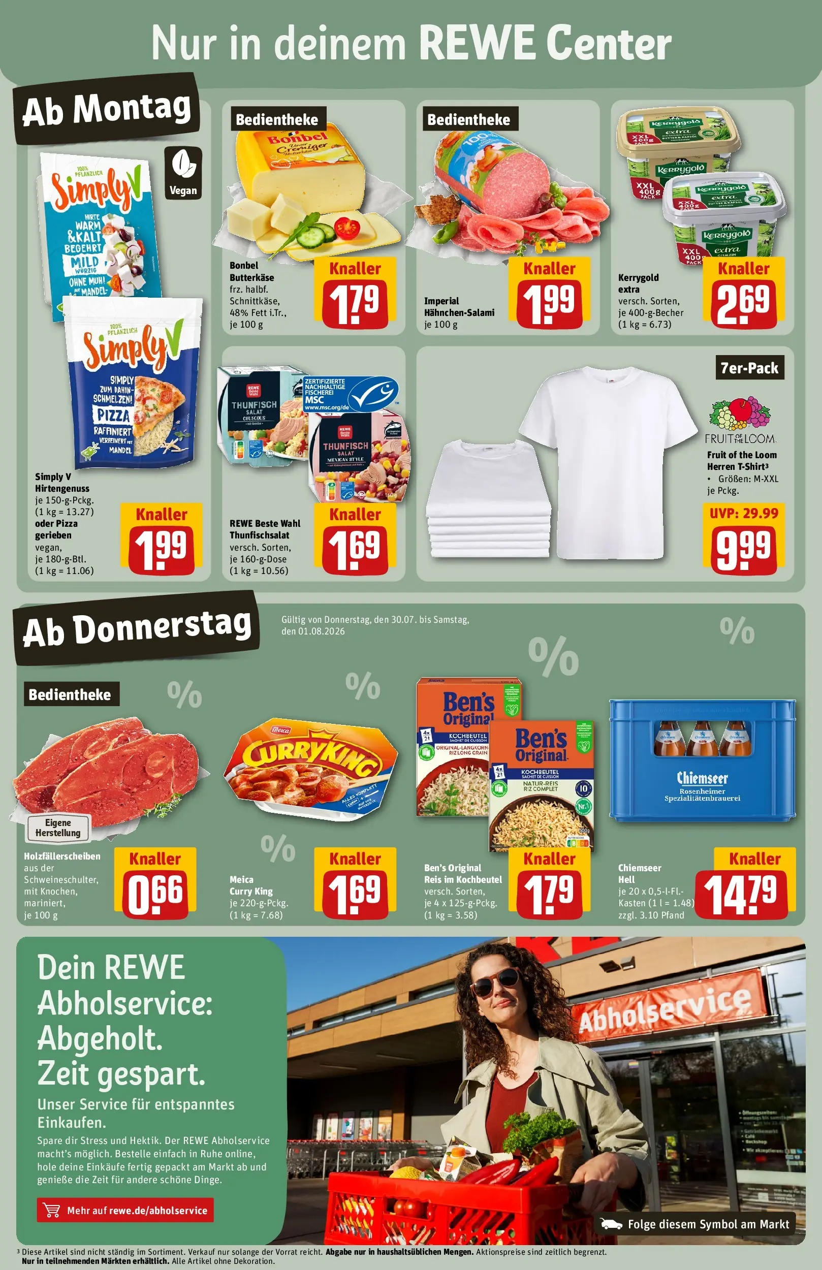 REWE Prospekt ab 27.07.2026 zum Blättern » Angebote | Seite: 3 | Produkte: Thunfisch, Meica, Reis, Salat