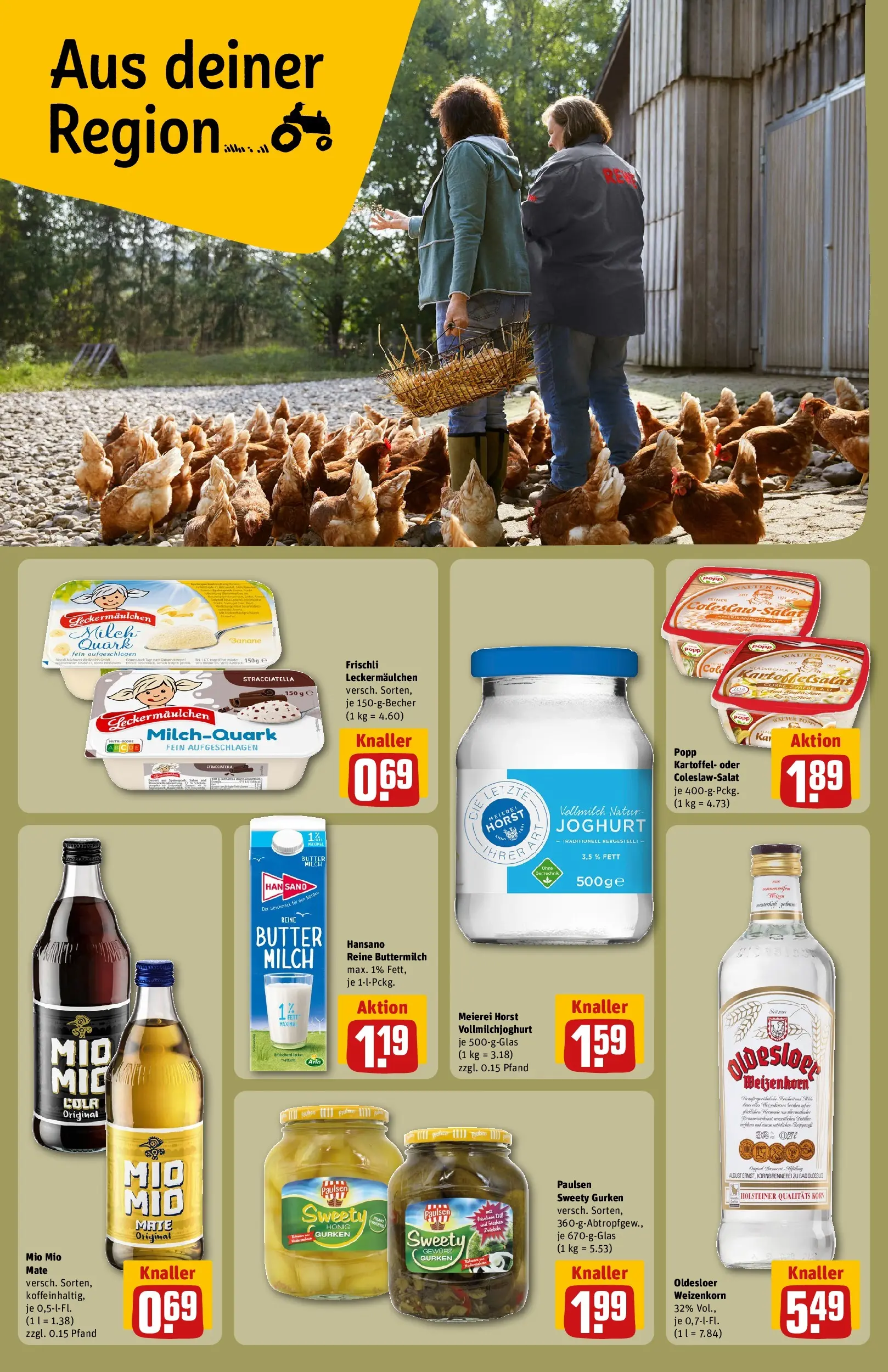 REWE Prospekt ab 27.07.2026 zum Blättern » Angebote | Seite: 24 | Produkte: Quark, Cola, Milch, Butter
