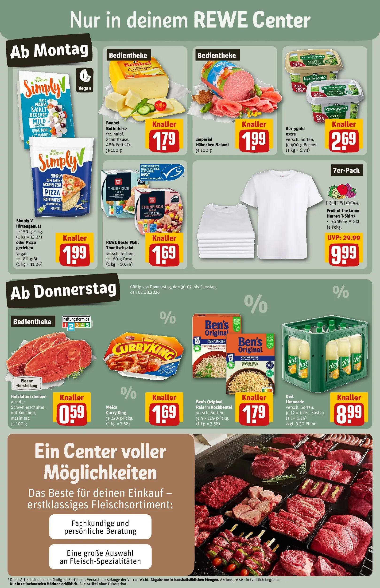 REWE Prospekt ab 27.07.2026 zum Blättern » Angebote | Seite: 7 | Produkte: Thunfisch, Limonade, Meica, Reis