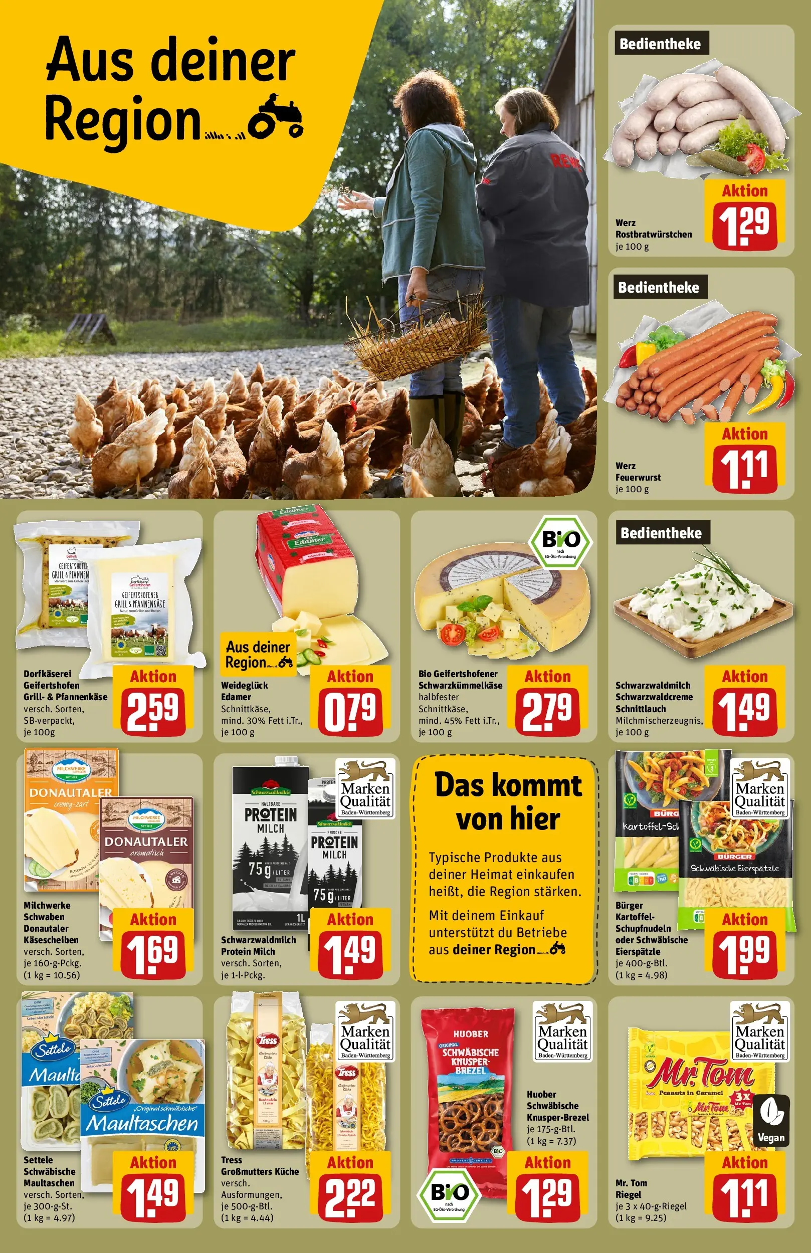 REWE Prospekt ab 27.07.2026 zum Blättern » Angebote | Seite: 30 | Produkte: Küche, Burger, Edamer, Maultaschen
