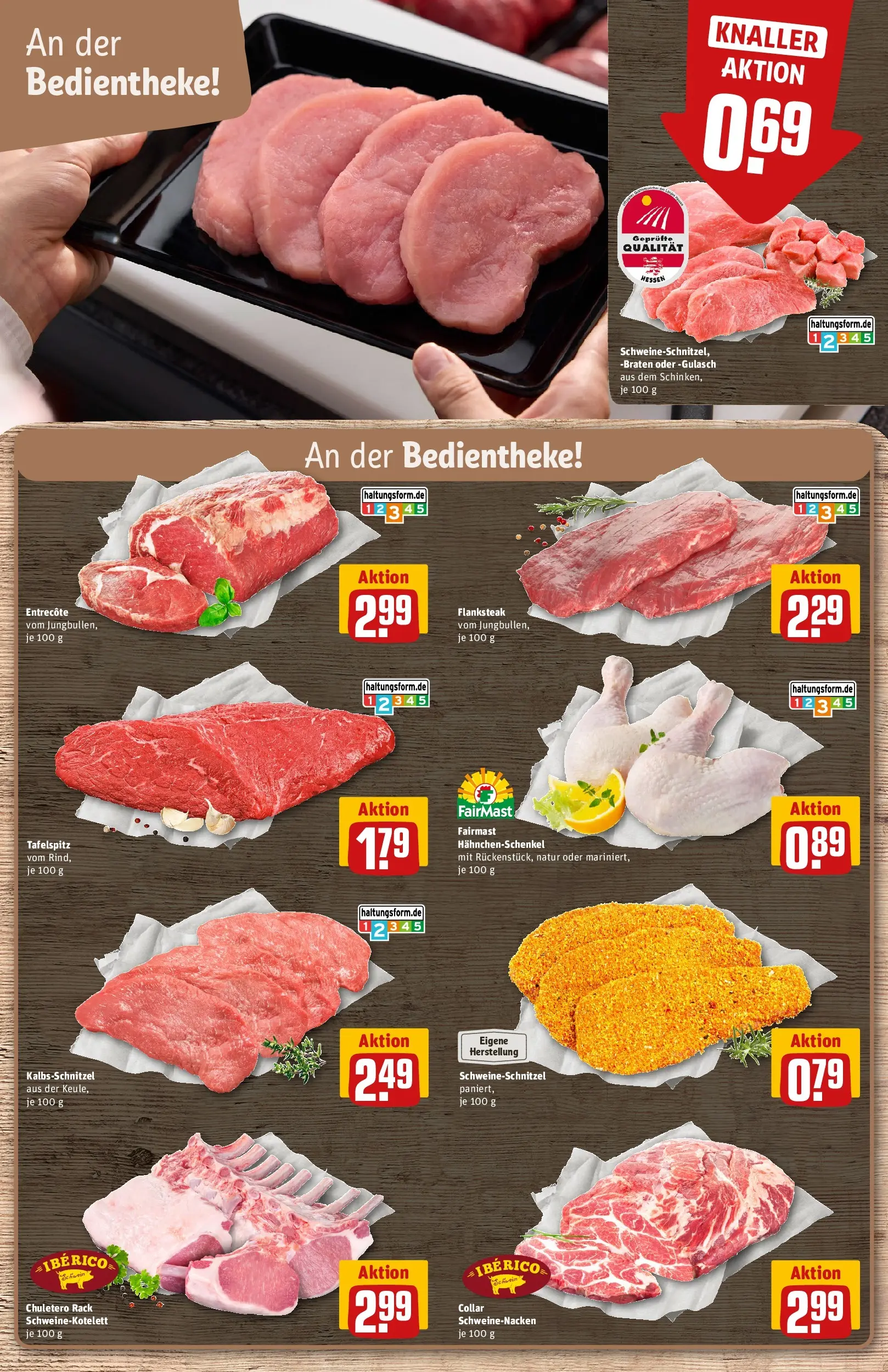 REWE Prospekt ab 27.07.2026 zum Blättern » Angebote | Seite: 8 | Produkte: Tafelspitz, Hahnchenschenkel, Schweinenacken, Gulasch