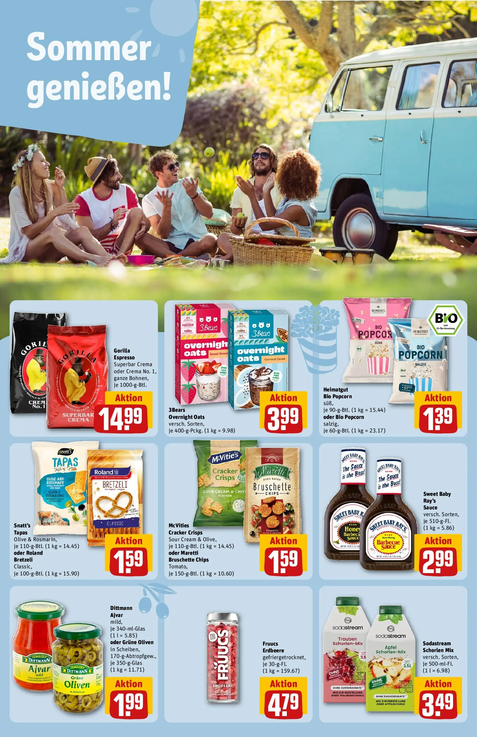REWE Prospekt ab 27.07.2026 zum Blättern » Angebote | Seite: 17 | Produkte: Trauben, Äpfel, Chips, Sodastream