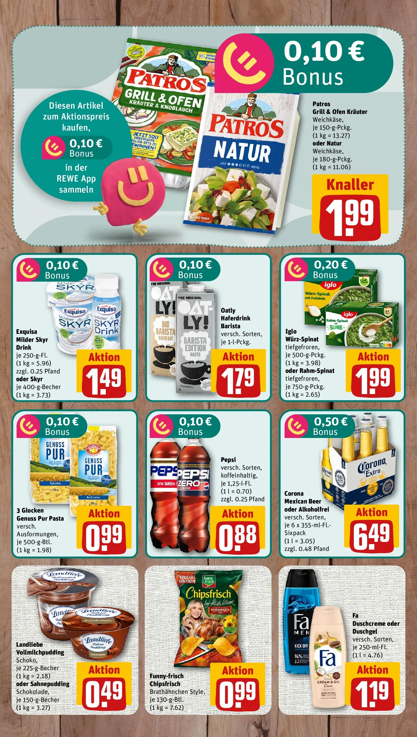 REWE Prospekt ab 27.07.2026 zum Blättern » Angebote | Seite: 6 | Produkte: Schokolade, Iglo, Patros, Duschcreme