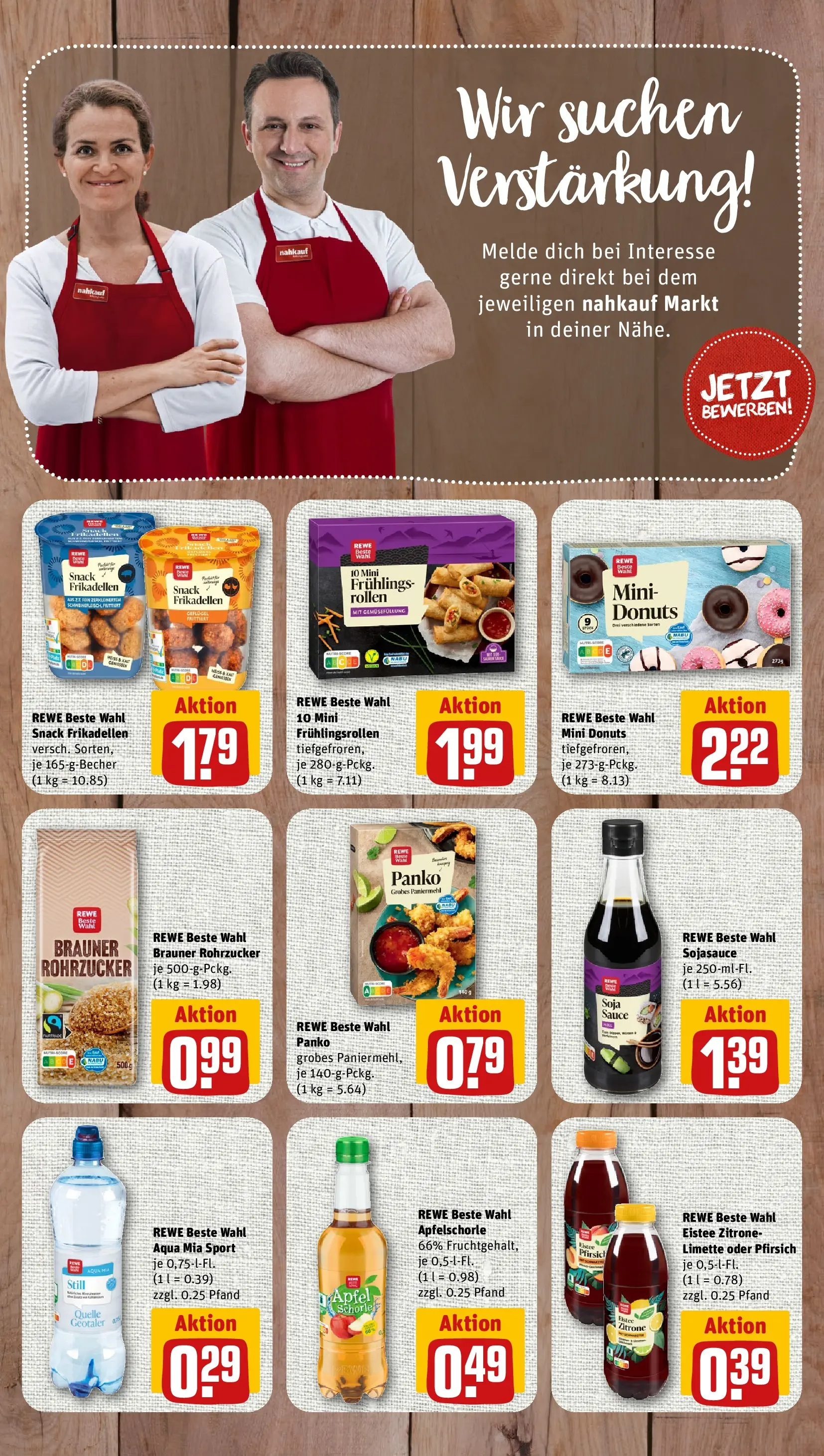REWE Prospekt ab 27.07.2026 zum Blättern » Angebote | Seite: 7 | Produkte: Äpfel, Donuts, Zitrone, Pfirsich