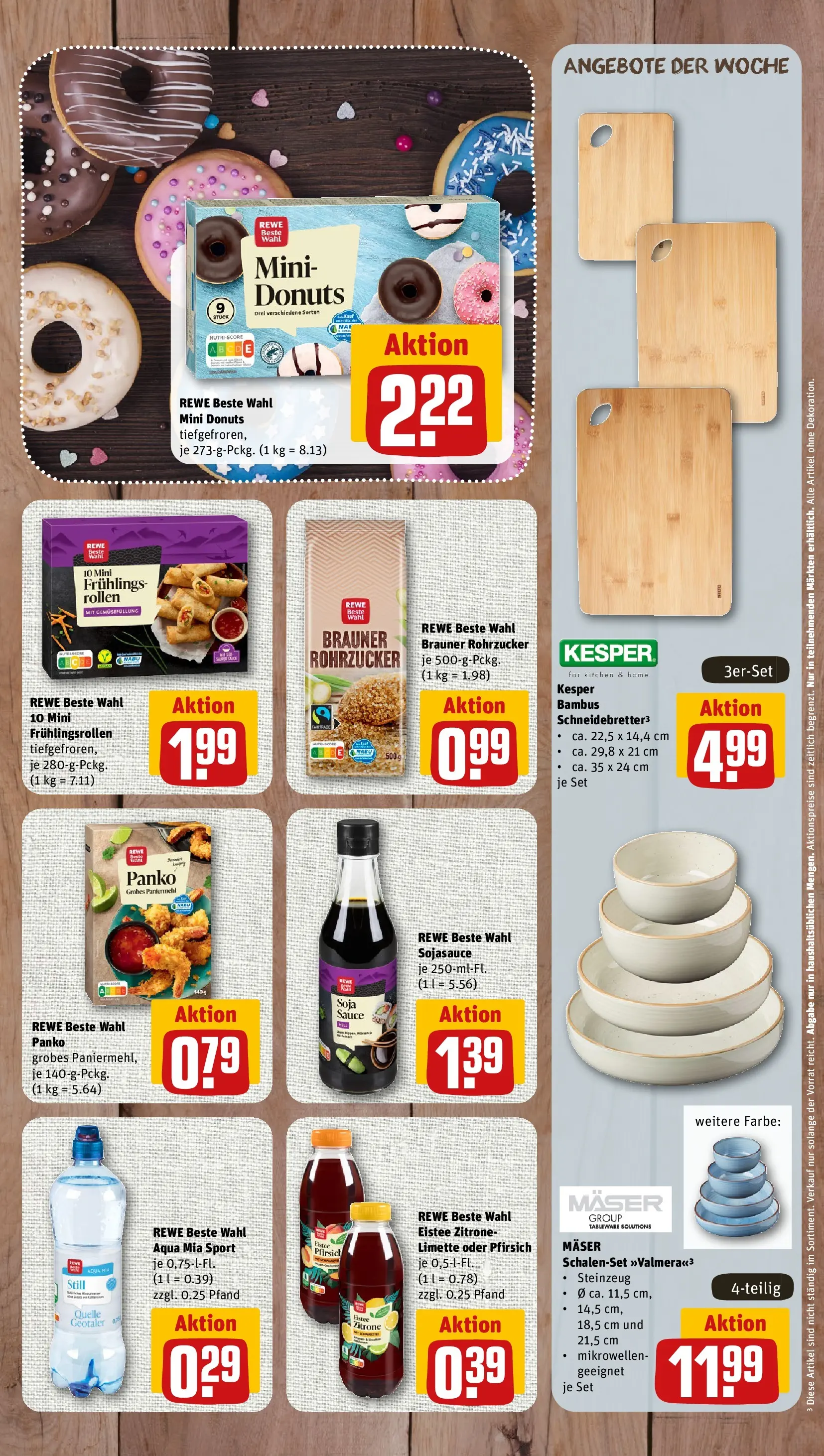 REWE Prospekt ab 27.07.2026 zum Blättern » Angebote | Seite: 7 | Produkte: Donuts, Zitrone, Pfirsich, Limette