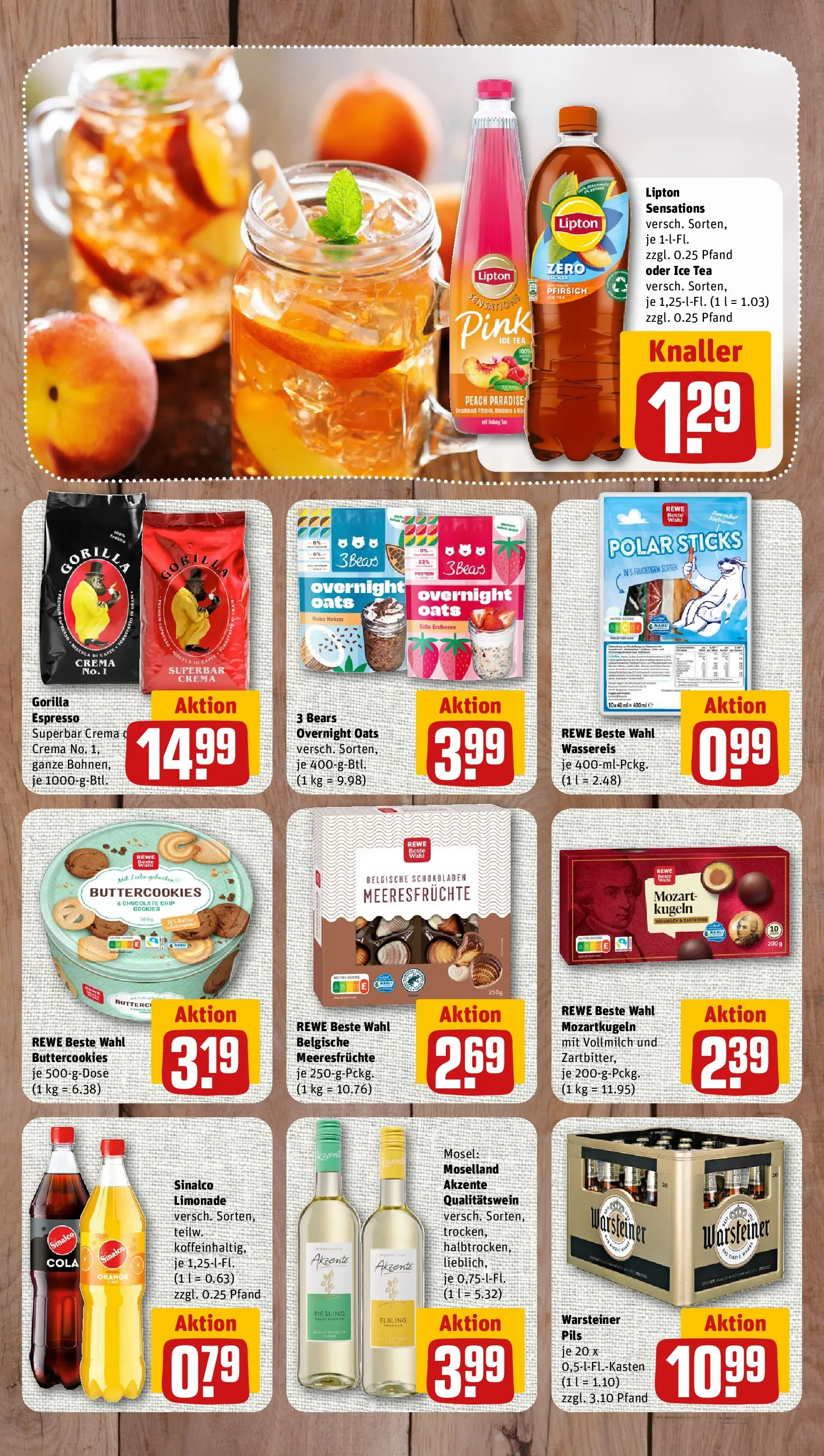 REWE Prospekt ab 27.07.2026 zum Blättern » Angebote | Seite: 7 | Produkte: Sinalco, Limonade, Zucker, Warsteiner