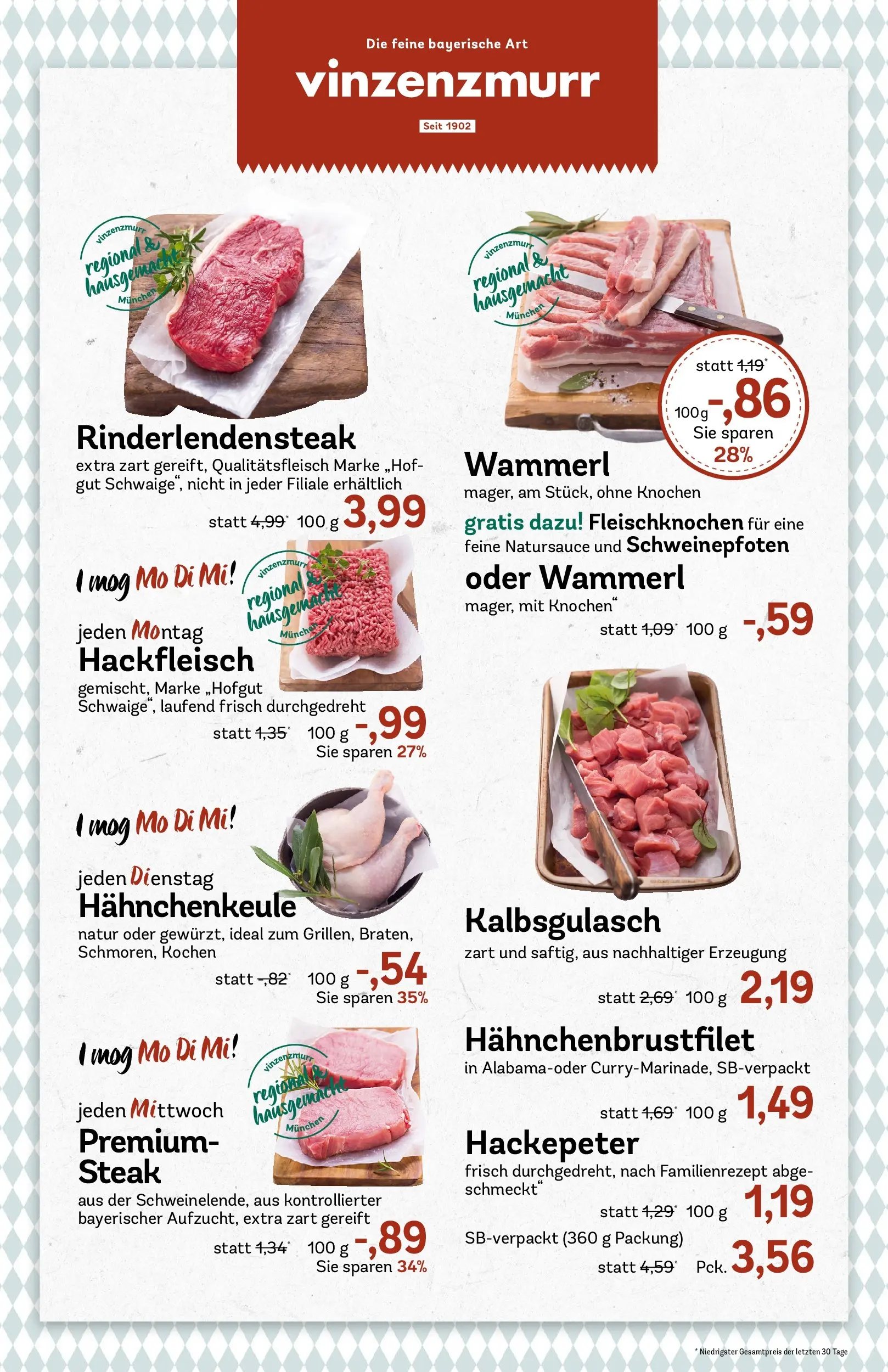 REWE Prospekt ab 27.07.2026 zum Blättern » Angebote | Seite: 8 | Produkte: Steak, Hackfleisch