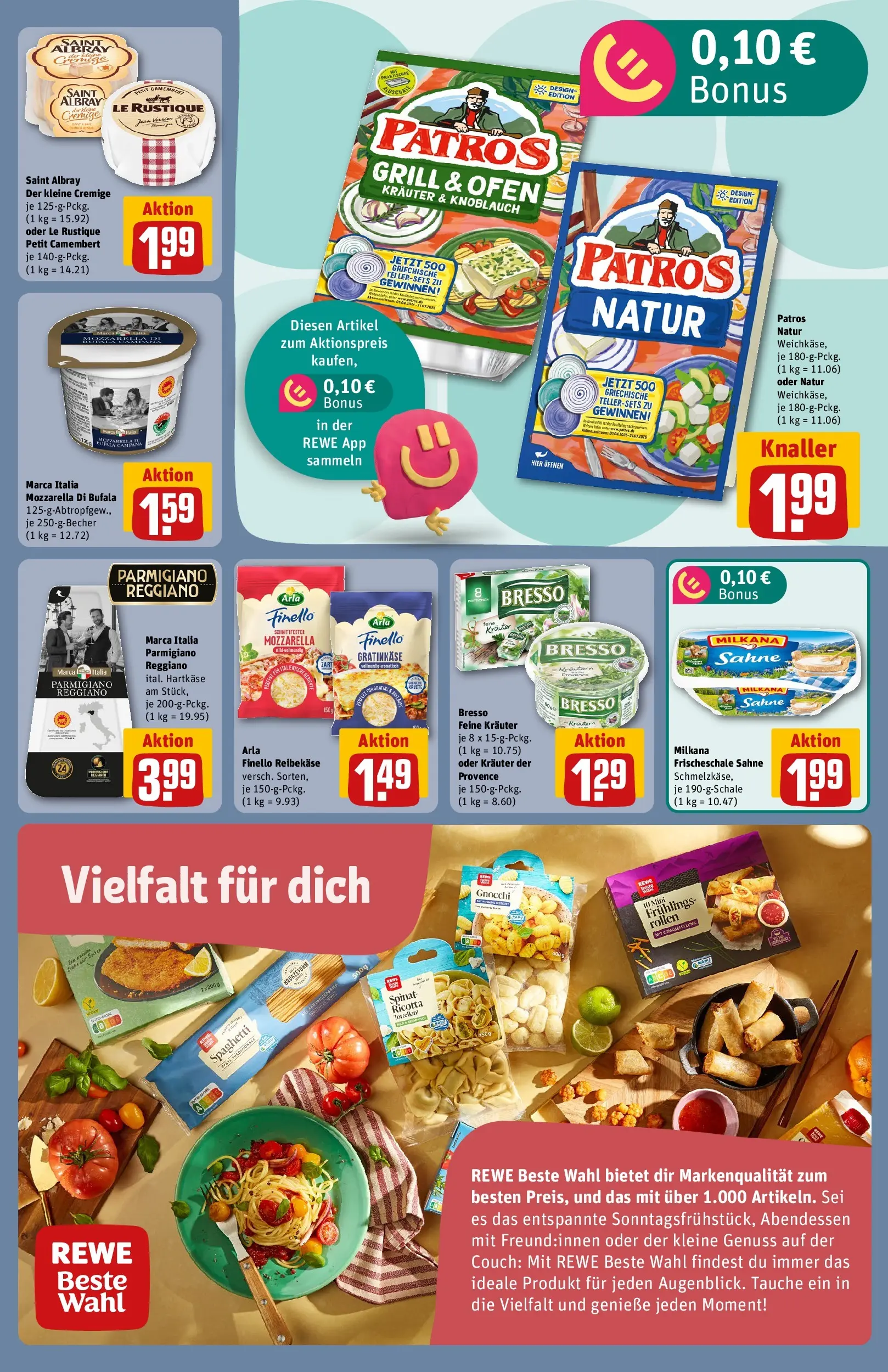 REWE Prospekt ab 27.07.2026 zum Blättern » Angebote | Seite: 13 | Produkte: Grill, Milkana, Mozzarella, Bresso
