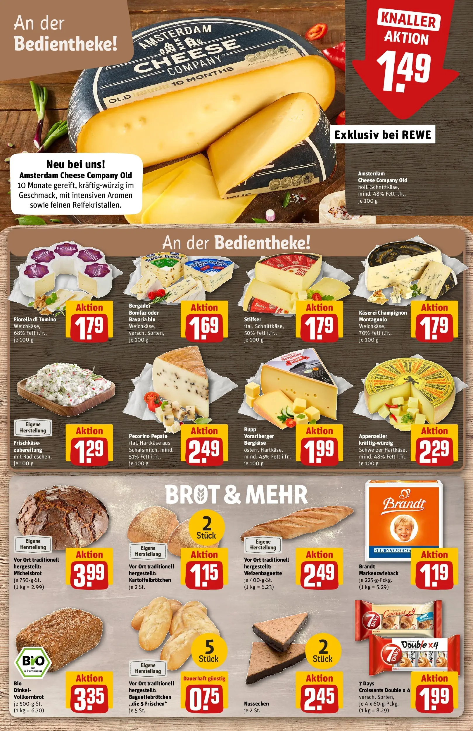 REWE Prospekt ab 27.07.2026 zum Blättern » Angebote | Seite: 11 | Produkte: Vollkornbrot, Croissant, Brot, Frischkase