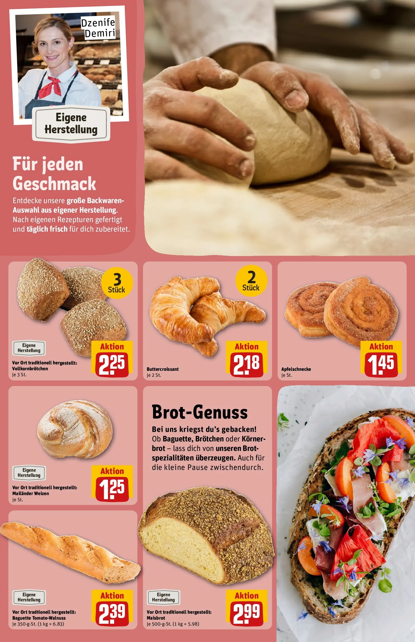 REWE Prospekt ab 27.07.2026 zum Blättern » Angebote | Seite: 12 | Produkte: Baguette, Brot