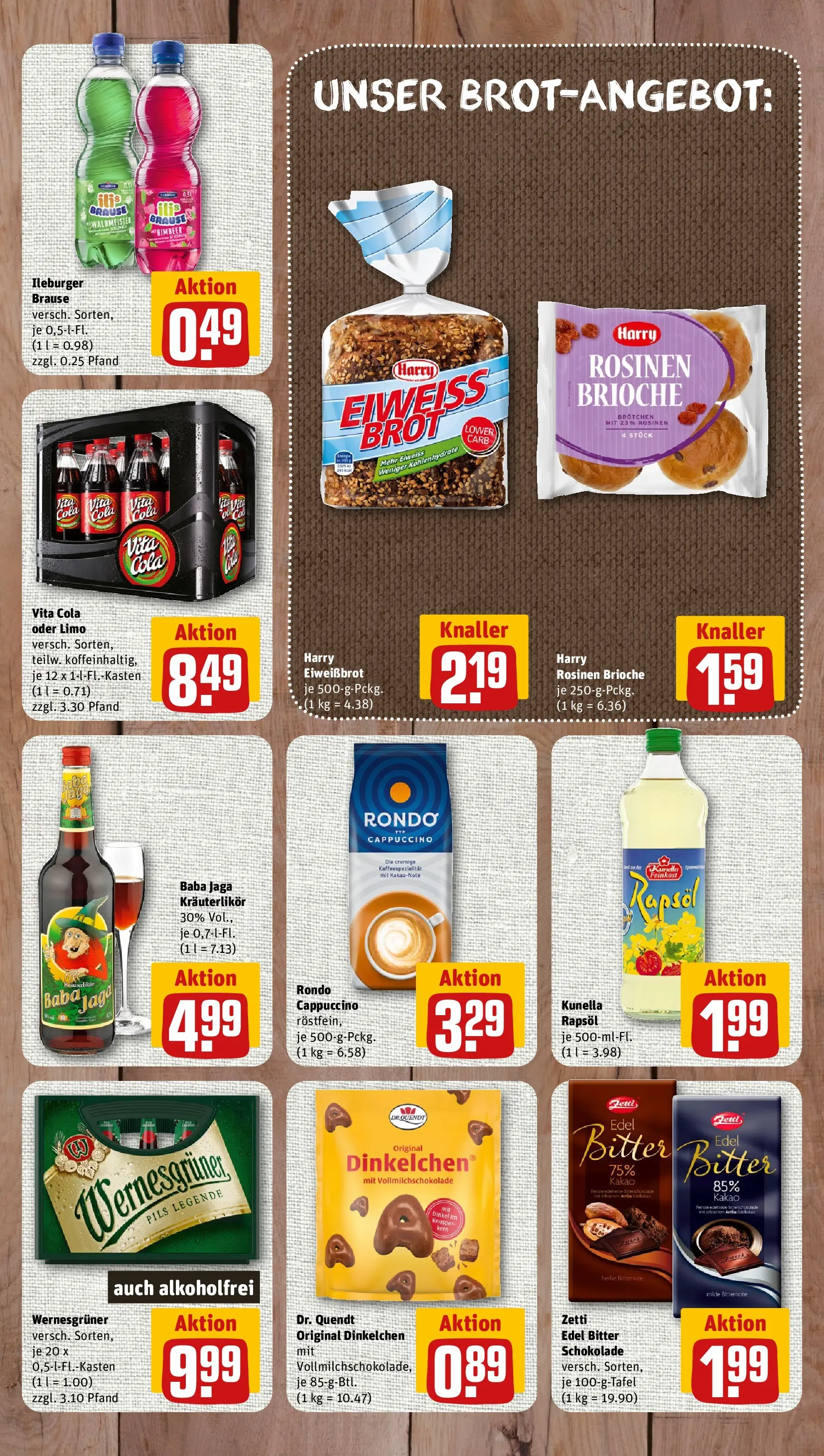 REWE Prospekt ab 27.07.2026 zum Blättern » Angebote | Seite: 7 | Produkte: Rapsöl, Pils, Rosinen, Vita cola