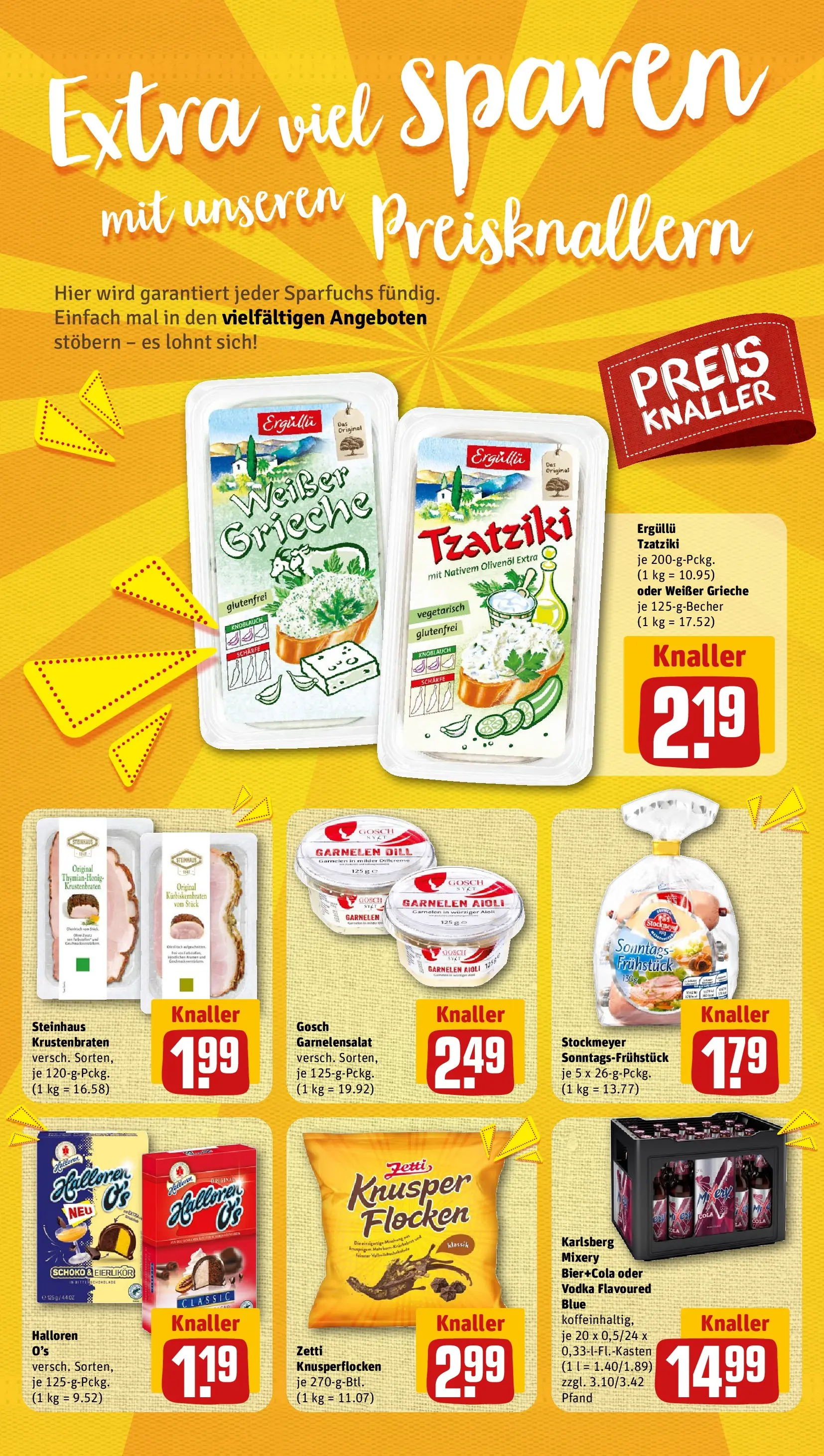 REWE Prospekt ab 27.07.2026 zum Blättern » Angebote | Seite: 8 | Produkte: Olivenol, Krustenbraten, Mixery, Vodka