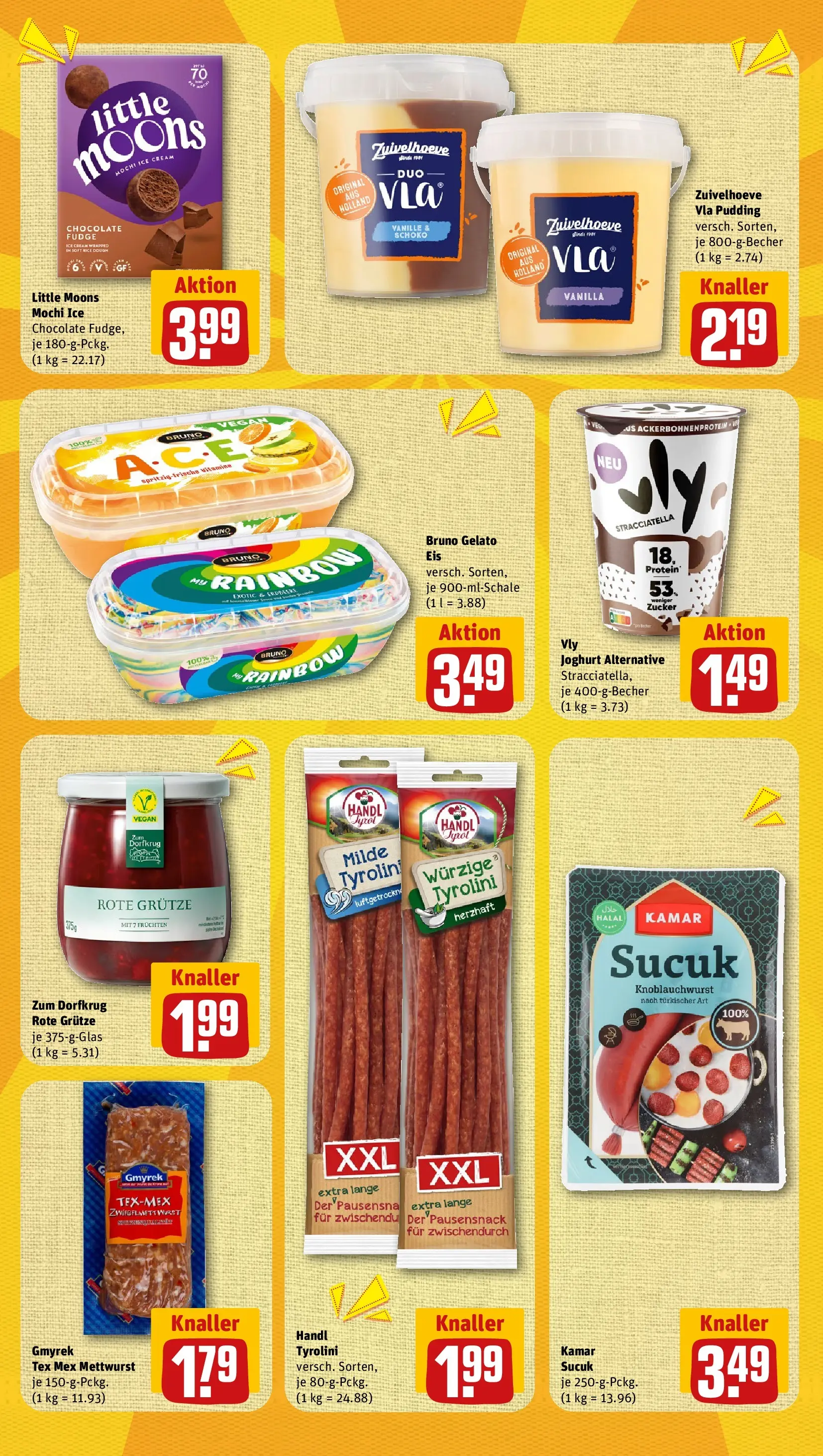 REWE Prospekt ab 27.07.2026 zum Blättern » Angebote | Seite: 9 | Produkte: Joghurt, Pudding, Zucker, Mochi