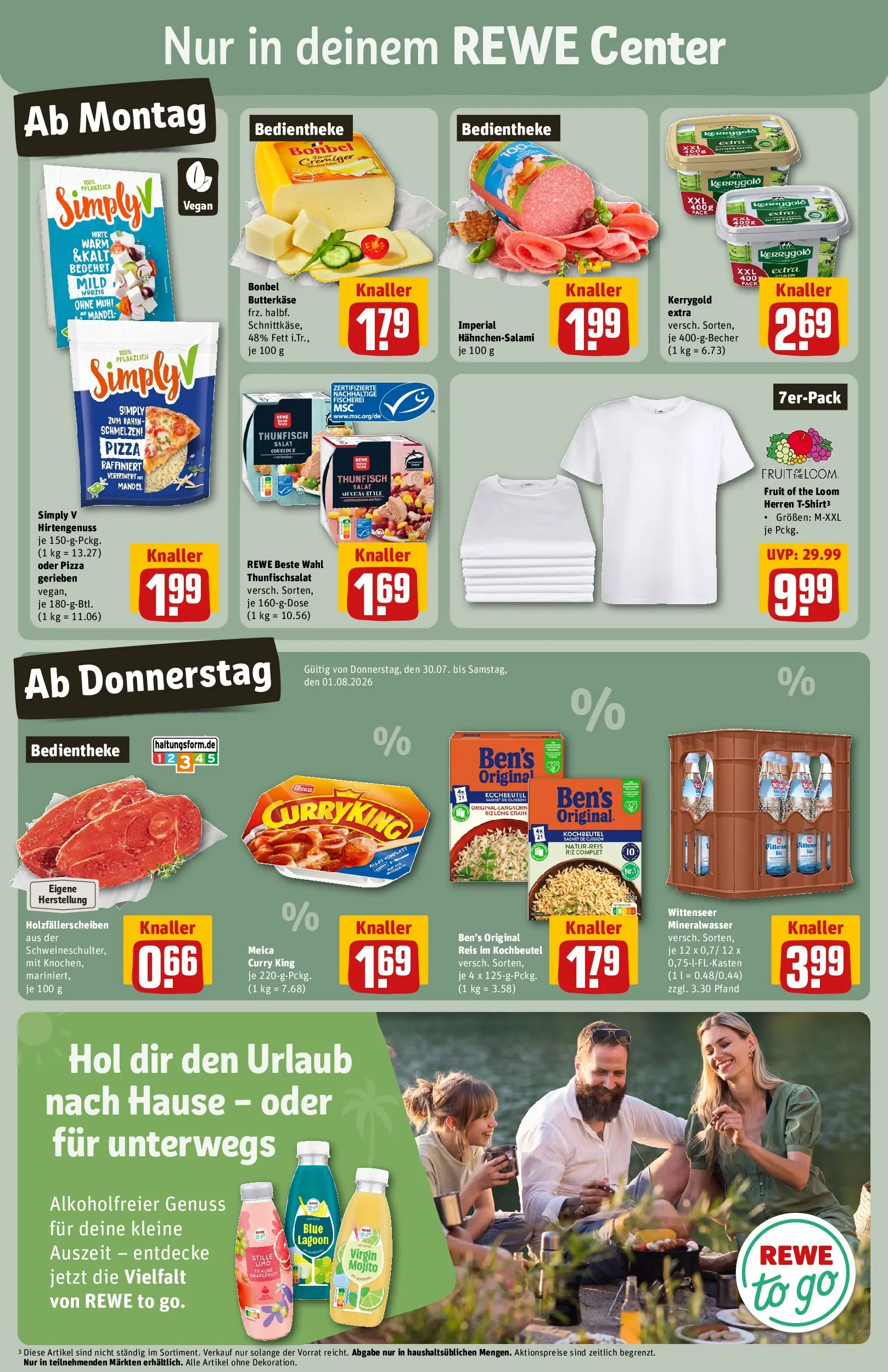 REWE Prospekt ab 27.07.2026 zum Blättern » Angebote | Seite: 3 | Produkte: Mineralwasser, Meica, Grapefruit, Reis