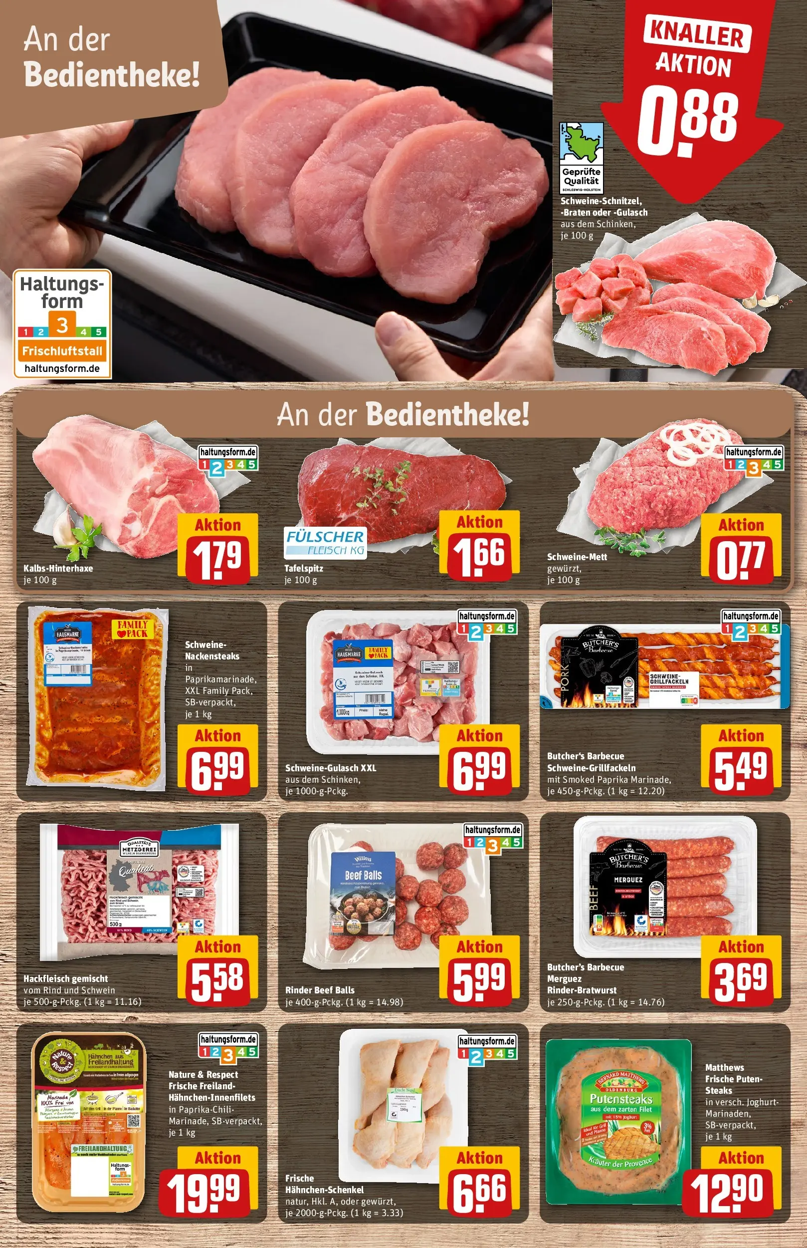 REWE Prospekt ab 27.07.2026 zum Blättern » Angebote | Seite: 9 | Produkte: Nackensteaks, Joghurt, Paprika, Fleisch