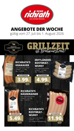 Rewe Prospekt Bergheim ab 27.07.2026 gültig