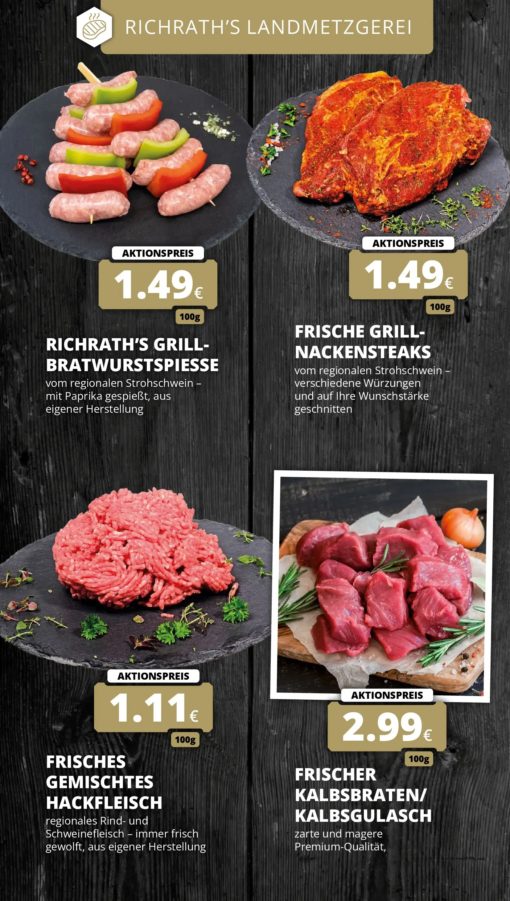 REWE Prospekt ab 27.07.2026 zum Blättern » Angebote | Seite: 10 | Produkte: Nackensteaks, Grill, Schweinefleisch, Hackfleisch