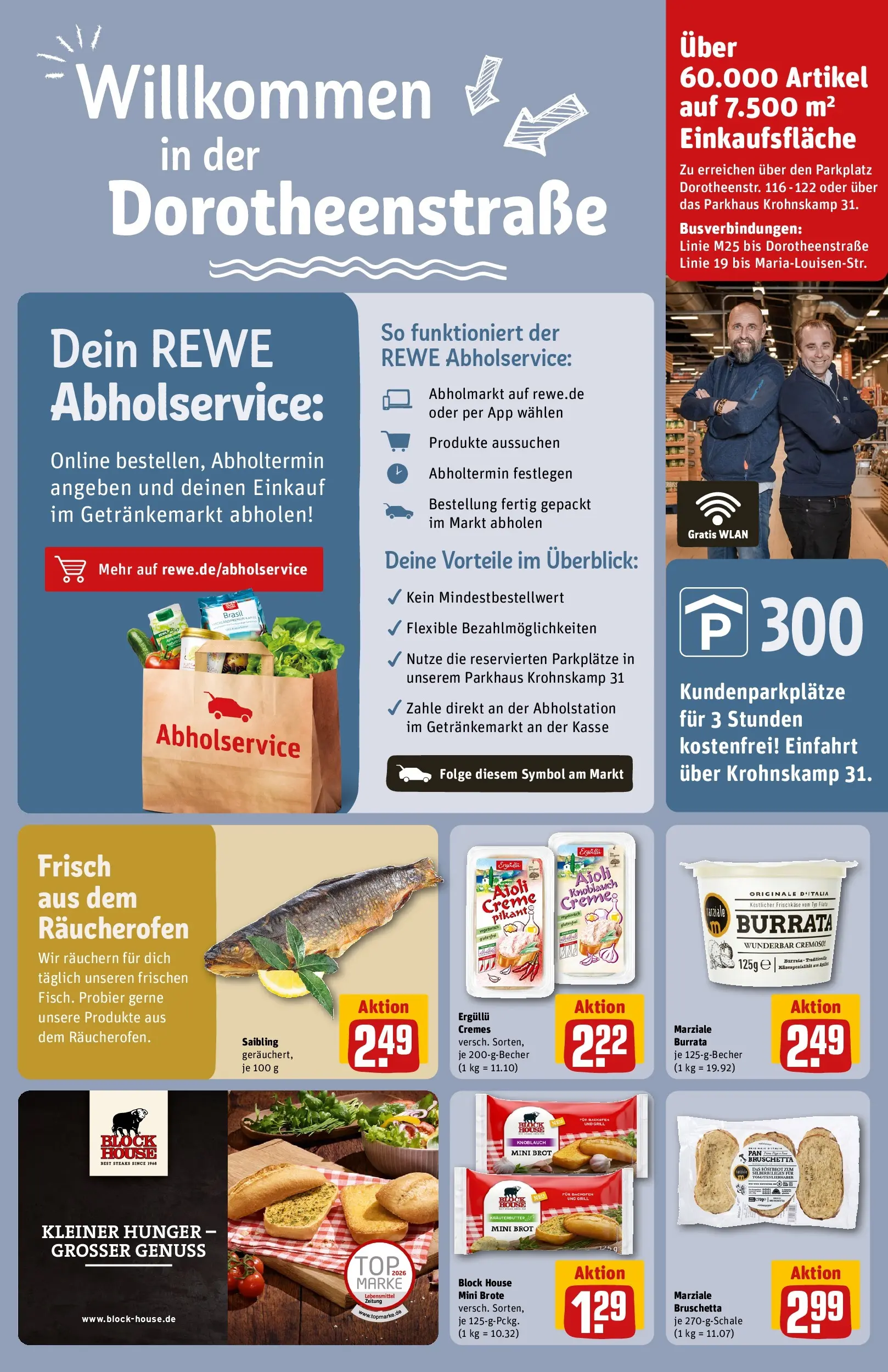 REWE Prospekt ab 27.07.2026 zum Blättern » Angebote | Seite: 31 | Produkte: Creme, Burrata, Knoblauch, Frischkase