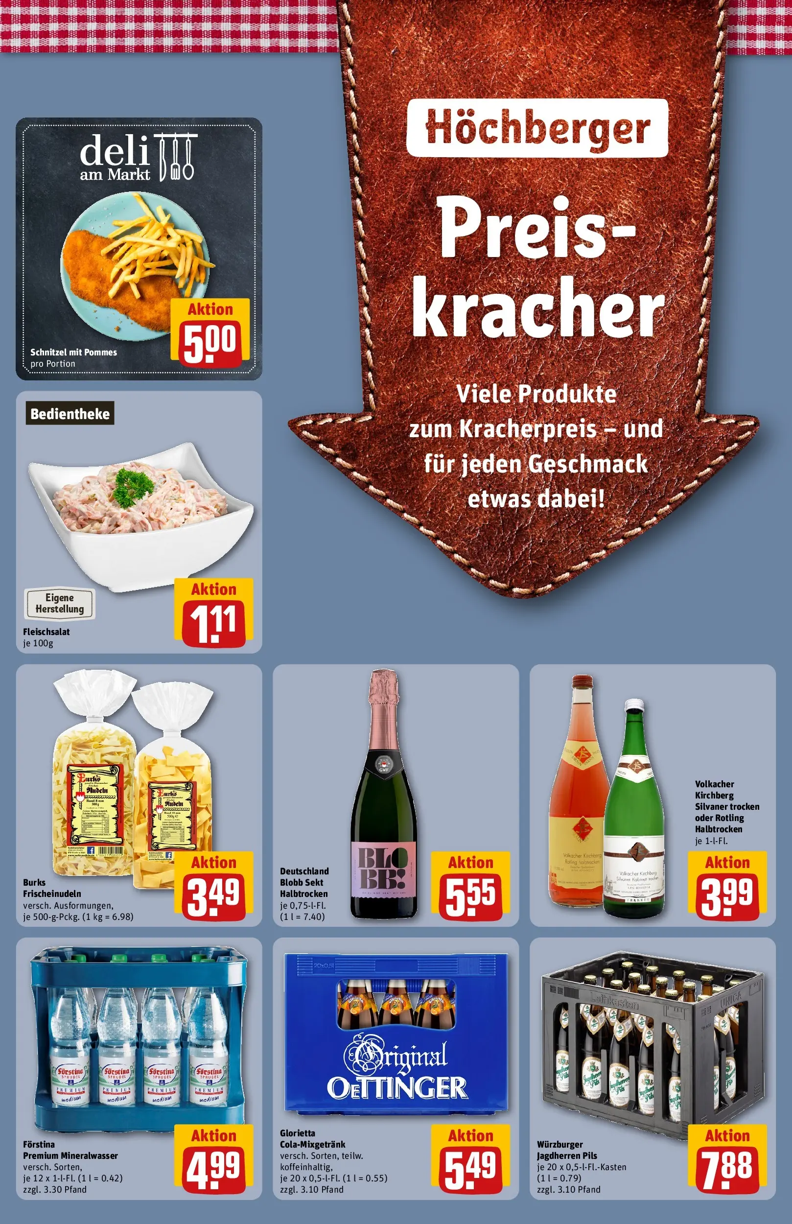 REWE Prospekt ab 27.07.2026 zum Blättern » Angebote | Seite: 35 | Produkte: Sekt, Oettinger, Schnitzel, Mineralwasser