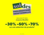 Nature et D&eacute;couvertes Soldes : prolongations exceptionnelles - au 28.07.2026